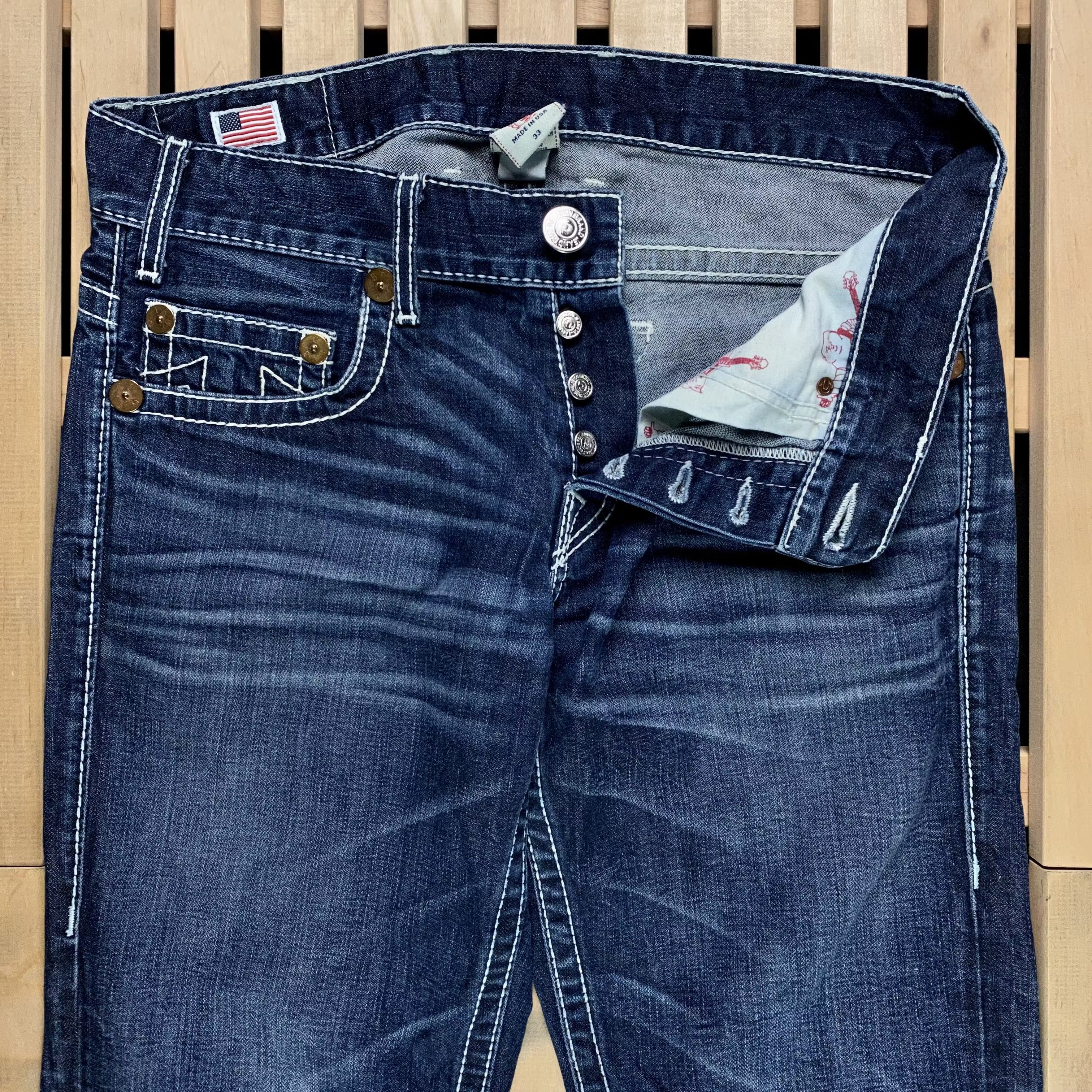 True Religion Mens Jeans Denim True Religion Size 33 Size US 33 - 4 Thumbnail