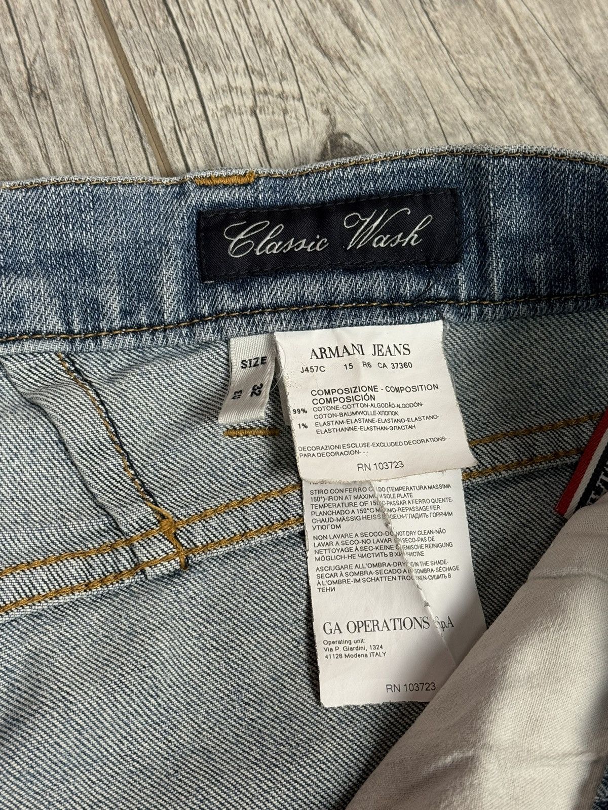 Armani × Japanese Brand × Vintage ARMANI JEANS METAL LOGO VINTAGE HYPE JAPANESE STYLE SIZE 32 Size US 32 / EU 48 - 8 Thumbnail