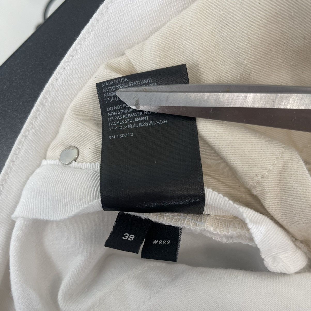 Amiri AMIRI White on White MX 1 Denim Jeans Size US 38 / EU 54 - 8 Thumbnail
