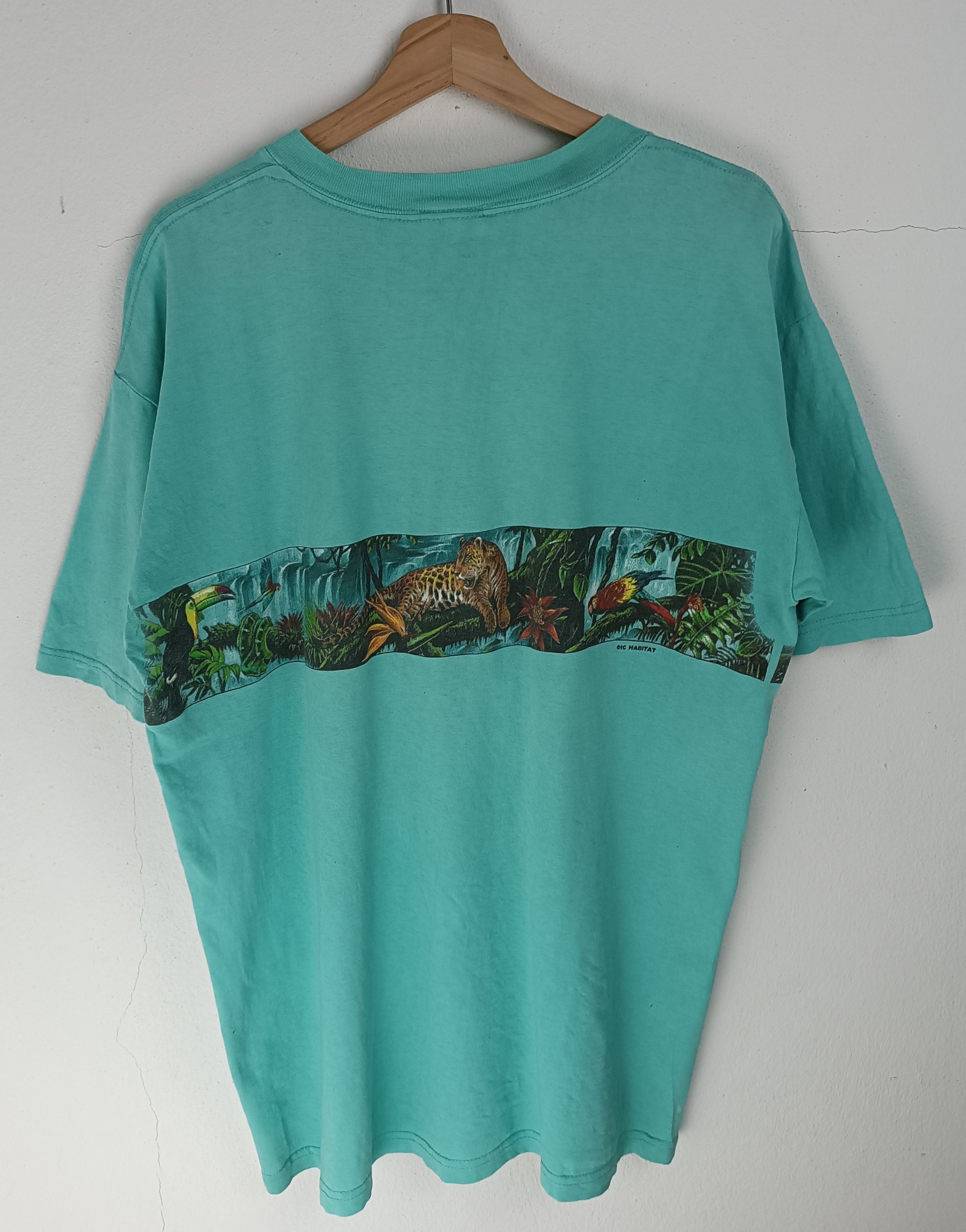 Habitat VINTAGE 90'S HABITAT RAINFOREST ANIMAL TIGER SINGLE STITCH Size US L / EU 52-54 / 3 - 4 Thumbnail