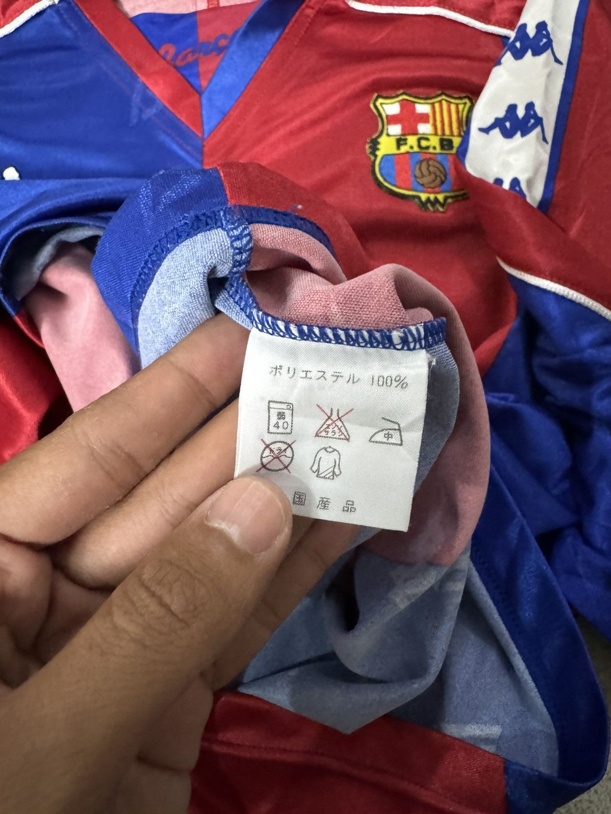 Kappa VINTAGE KAPPA FC BARCELONA 1992-1995 HOME LONGSLEEVE JERSEY Size US L / EU 52-54 / 3 - 10 Thumbnail