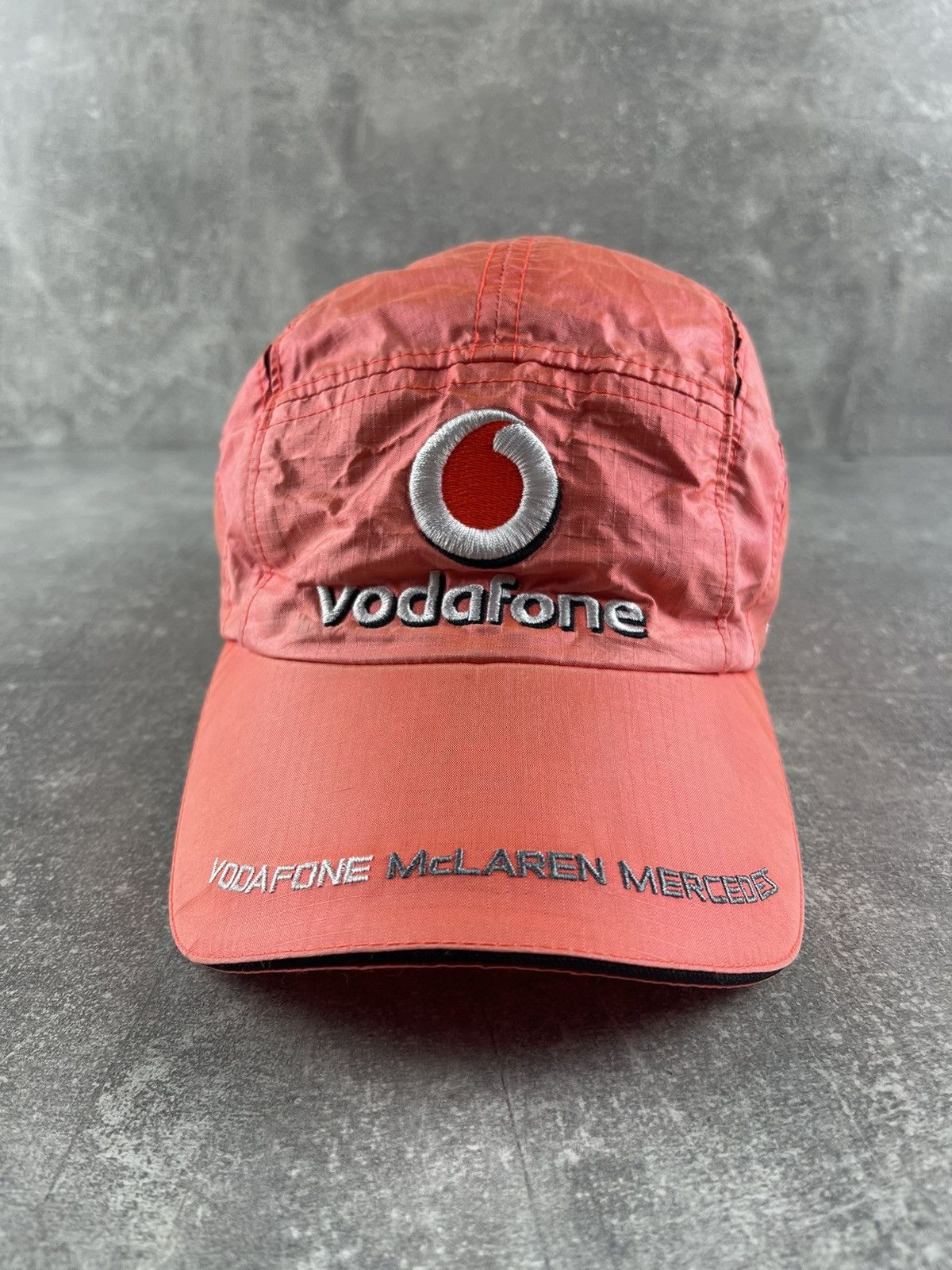 Mercedes-Benz Vodafone McLaren Mercedes Formula 1 Cap 00s Red Racing Hat Size ONE SIZE - 5 Thumbnail