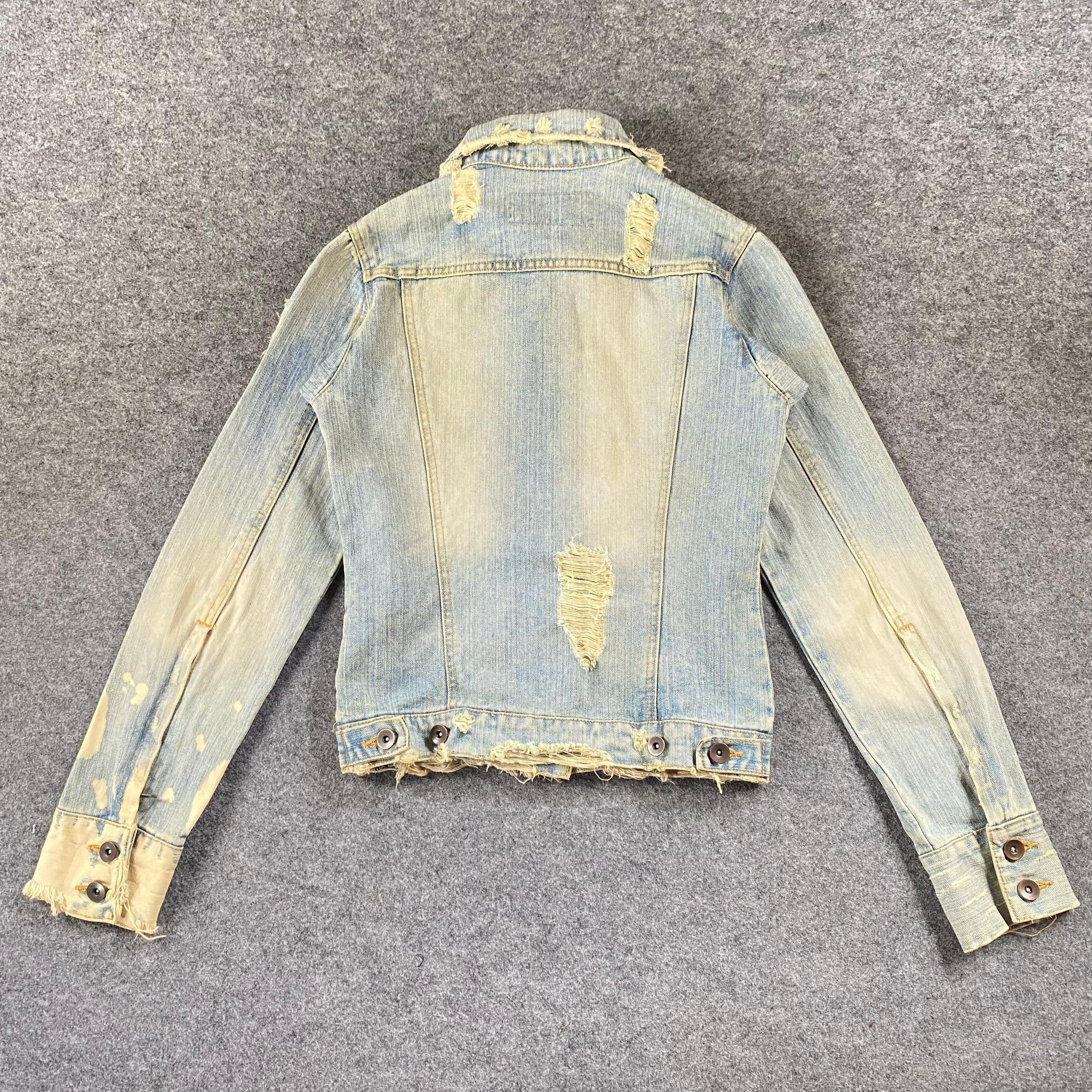 Issey Miyake Vintage 90s Us Marine Denim Jacket Size S / US 4 / IT 40 - 4 Thumbnail