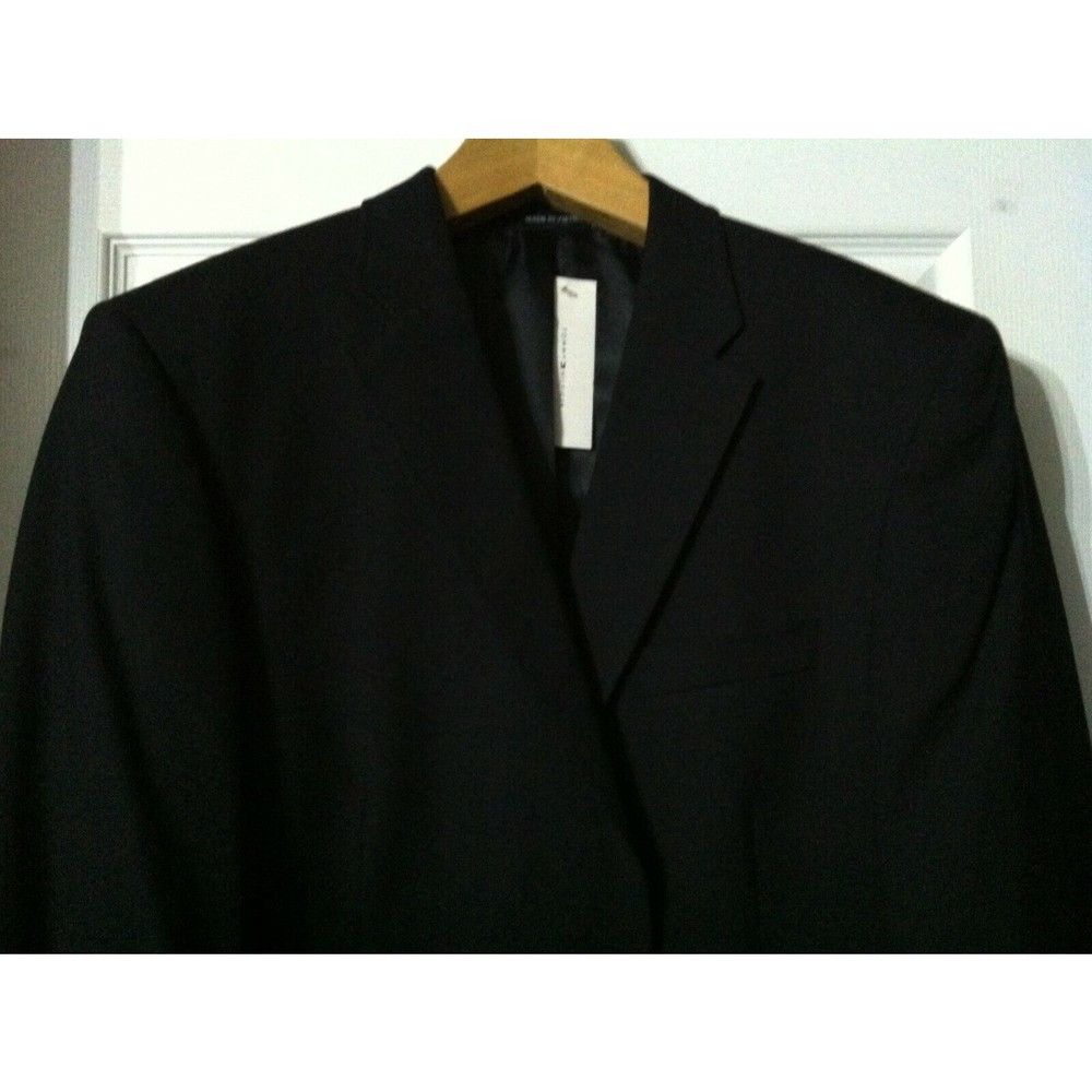 Tommy Hilfiger TOMMY HILFIGER MENS NEW NAVY 100% WOOL SPORT COAT BLAZER 44R Size 44R - 2 Thumbnail