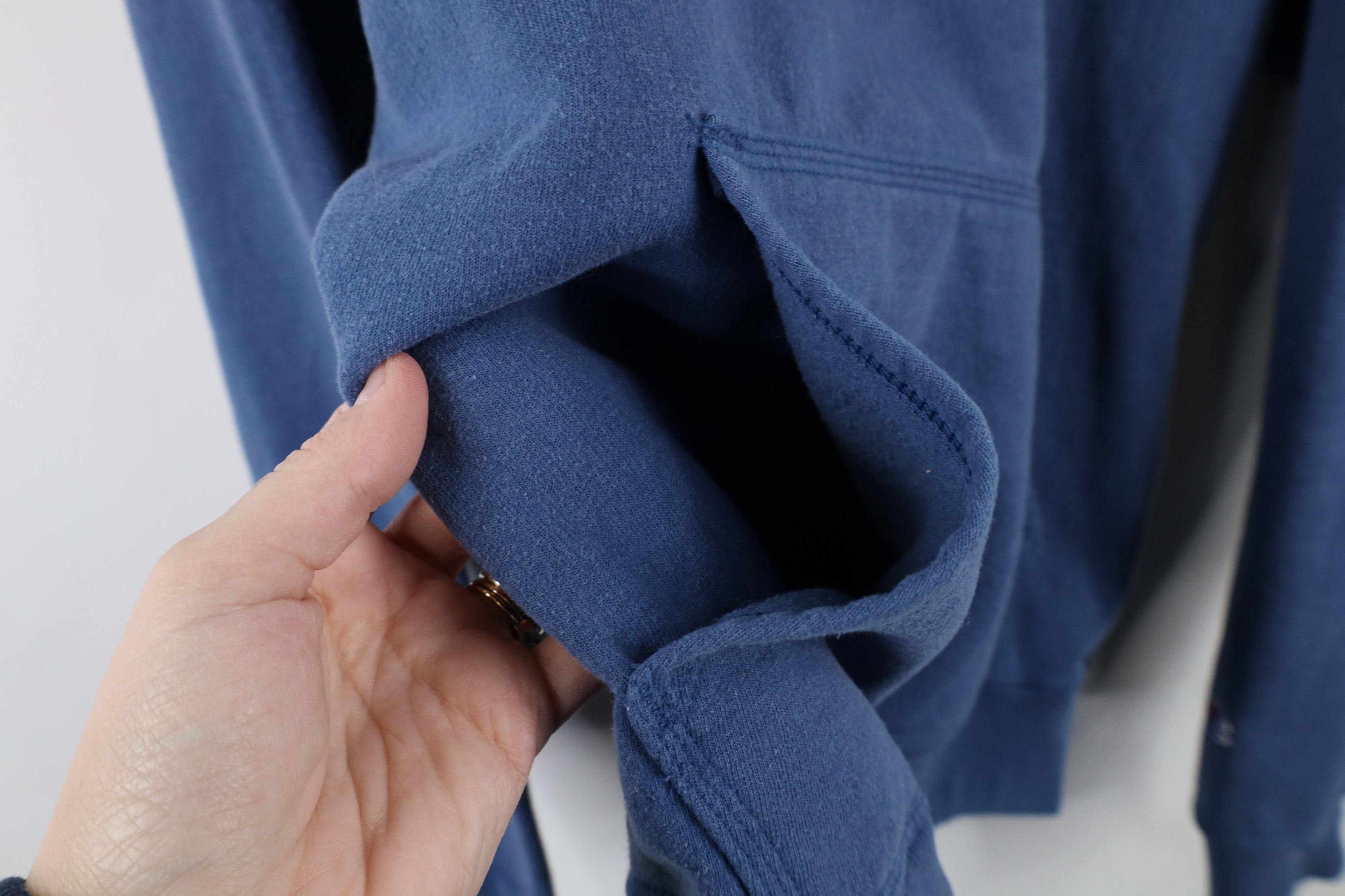 Champion × Vintage Vintage Champion Sun Faded Monochrome Hoodie Sweatshirt Blue Size US M / EU 48-50 / 2 - 8 Thumbnail