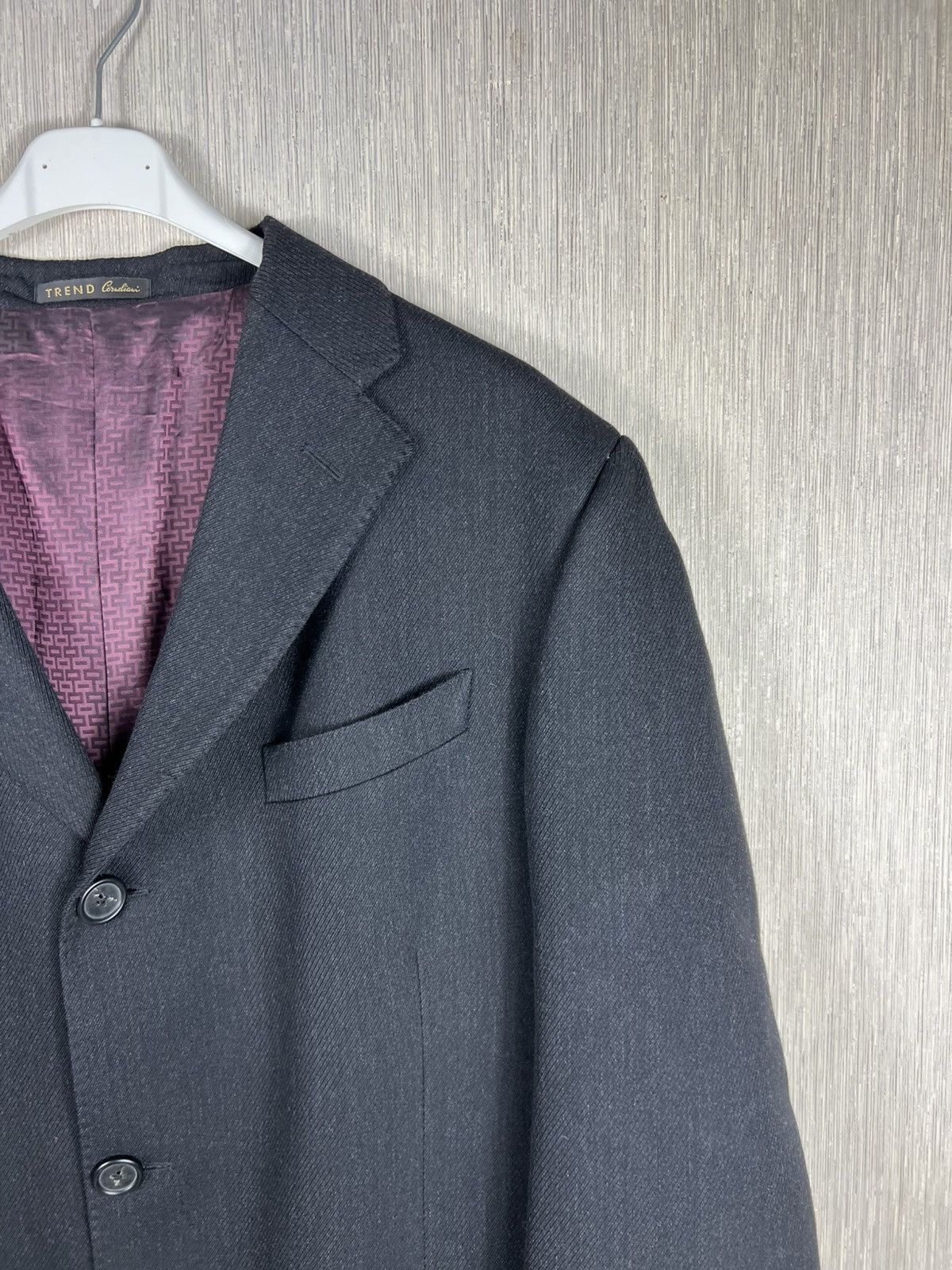 Corneliani Corneliani Trend wool long blazer coat jacket casual luxury Size US XL / EU 56 / 4 - 3 Thumbnail