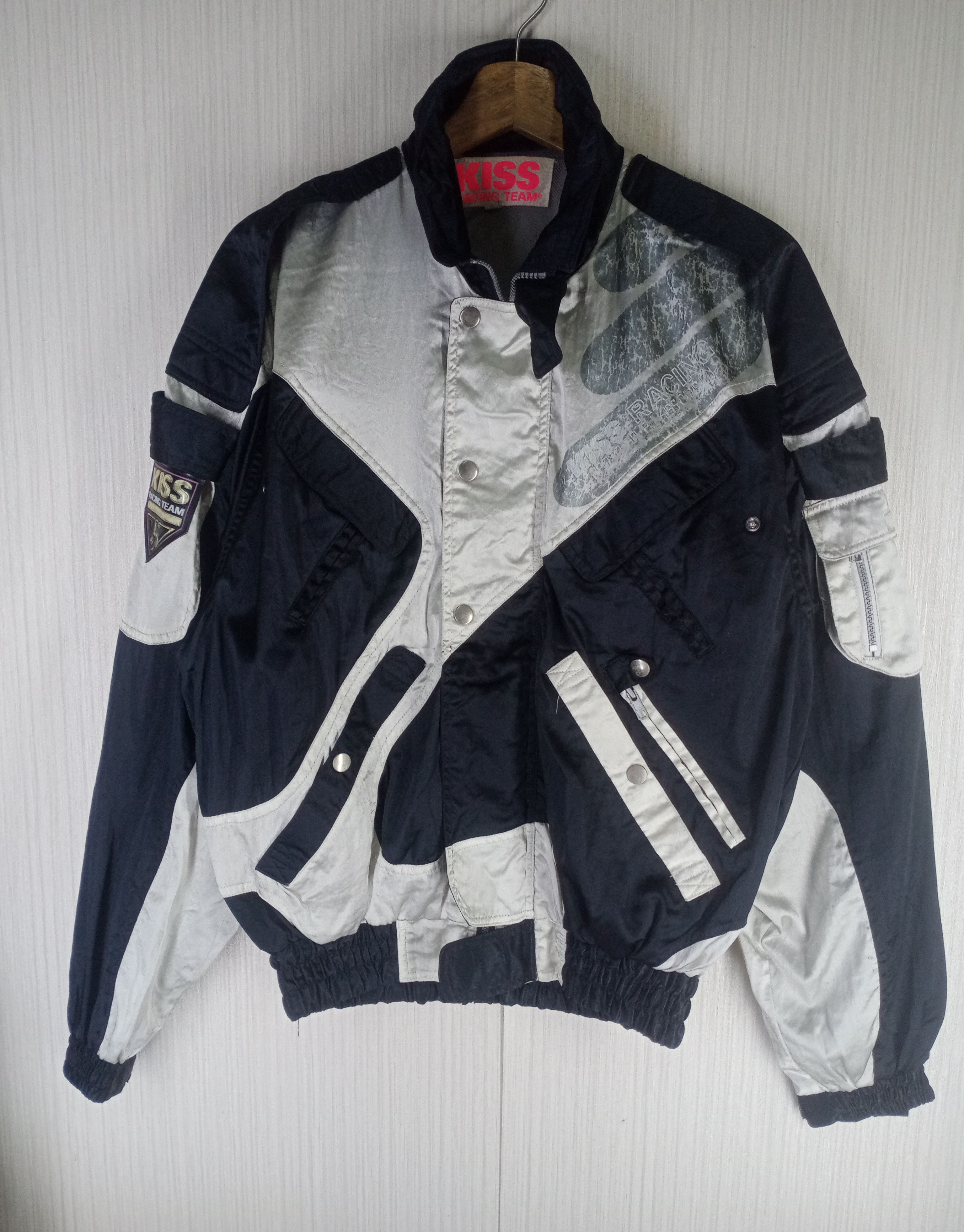 Sports Specialties Rare Vintage 90s Kiss Racing Team Bomber Jacket Size US M / EU 48-50 / 2 - 2 Thumbnail