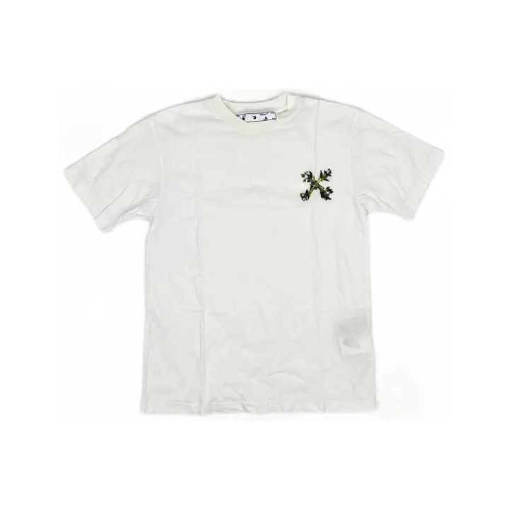 Off-White OFF-WHITE Casual Embroidered Short Sleeve T-Shirt 0079 Size US XS / EU 42 / 0 - 1 Thumbnail