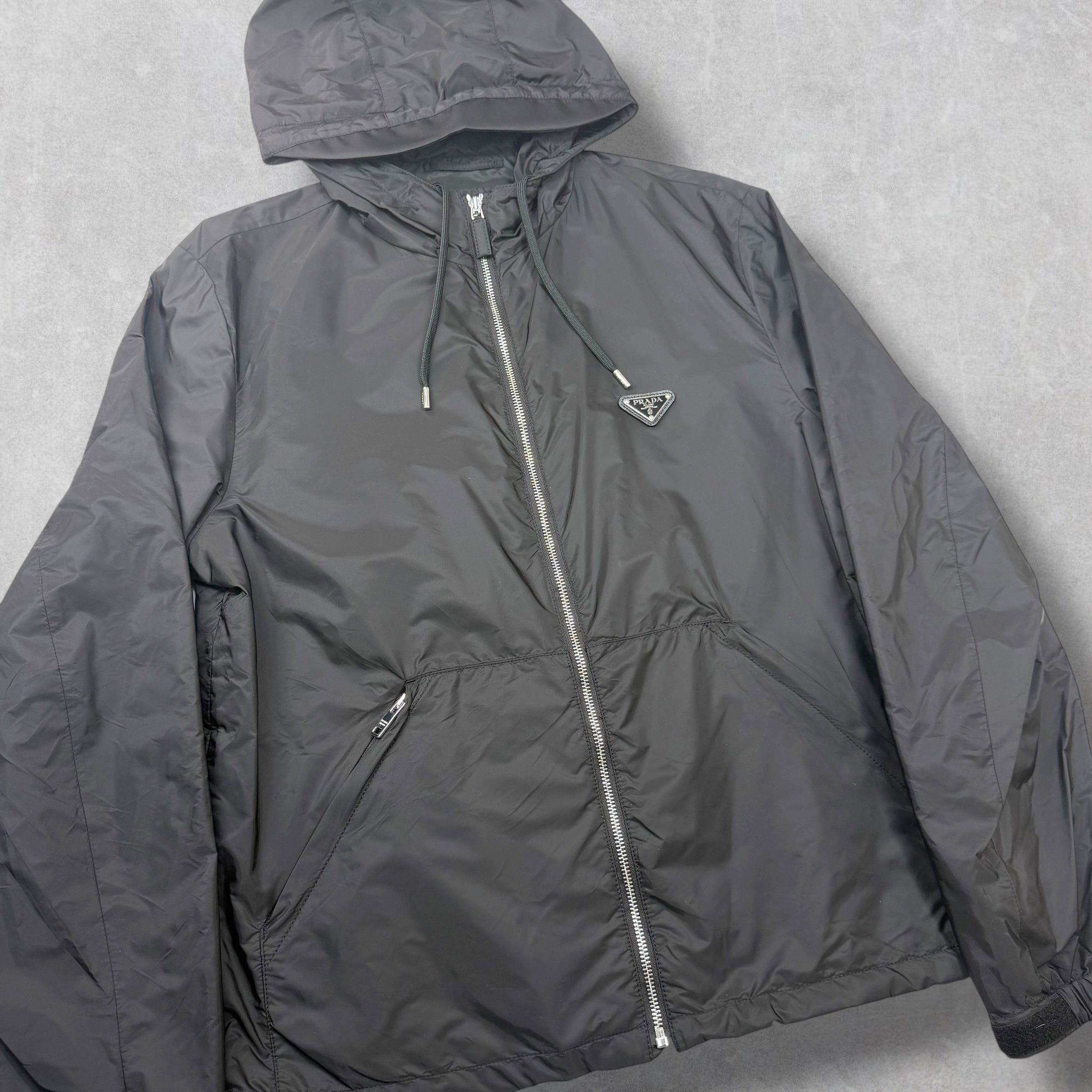 Prada Prada Re-Nylon Hooded Jacket Size 50 (M) Size US M / EU 48-50 / 2 - 2 Thumbnail