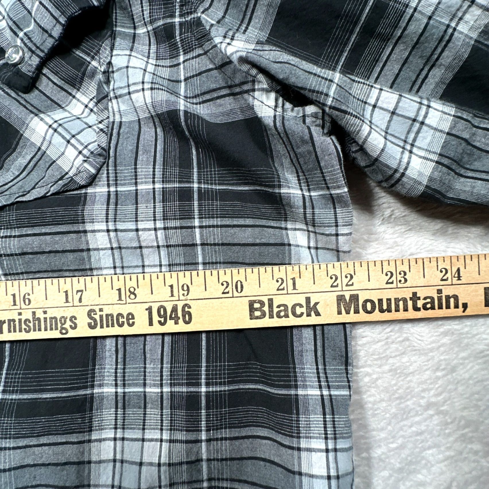 Guess VINTAGE Guess Mens Shirt 2XL Long Sleeve Black Plaid Western Cowboy Embroidered Snap Button-Up Size US XXL / EU 58 / 5 - 7 Thumbnail