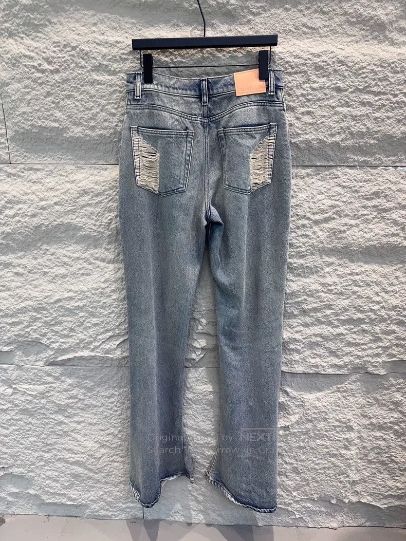 Acne Studios Acne Studios SS25 2024F zippered high-waist flare jeans, b Size 25" / US 0 / IT 36 - 2 Thumbnail