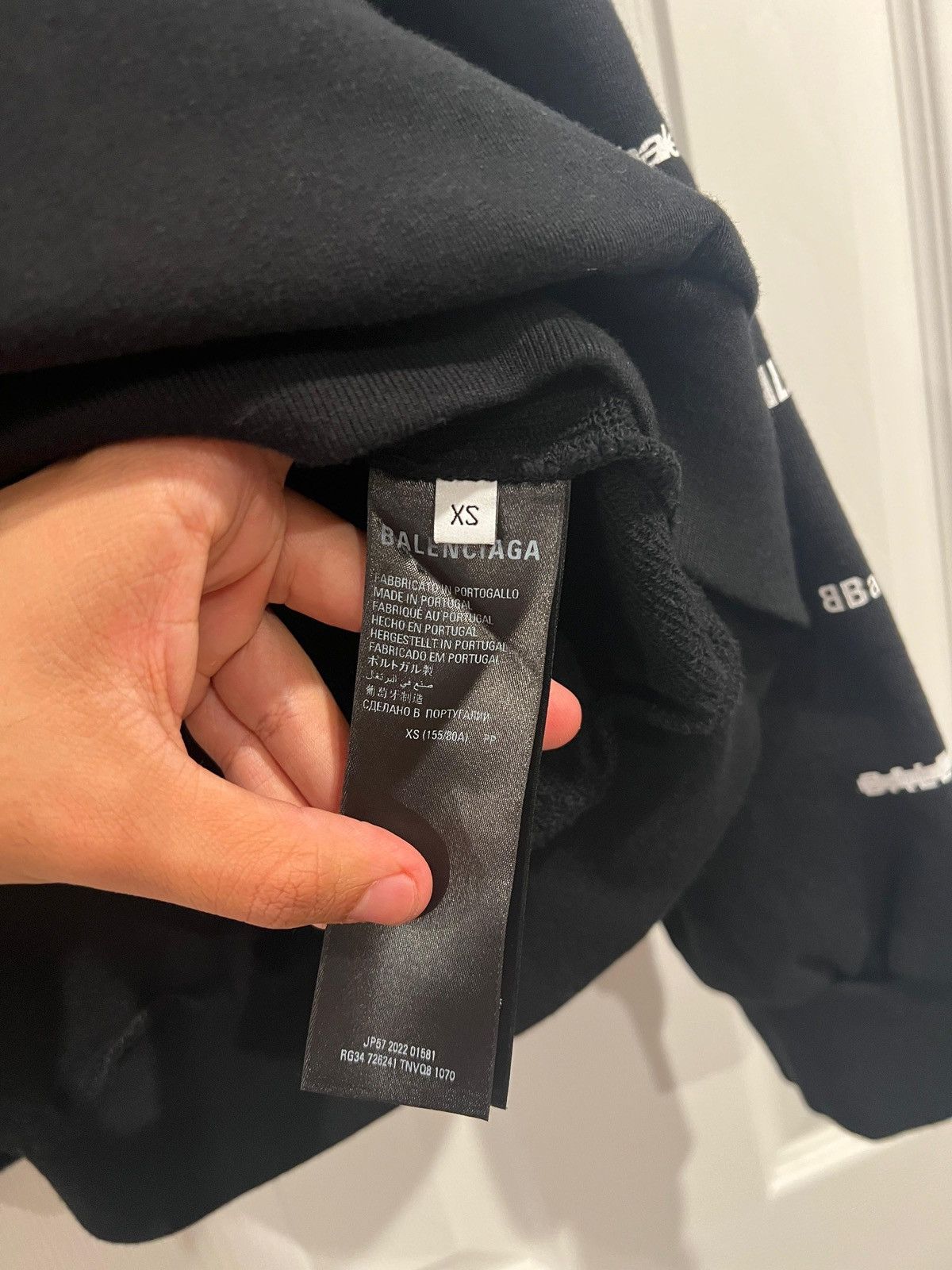 Balenciaga Balenciaga Monogram Logo Hoodie Size US XS / EU 42 / 0 - 5 Thumbnail