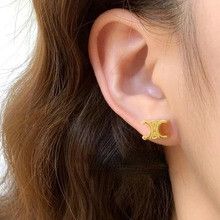 Jewelry Cross Hip-hop Earrings One Pairs Chrome Jewelry Size ONE SIZE - 6 Thumbnail