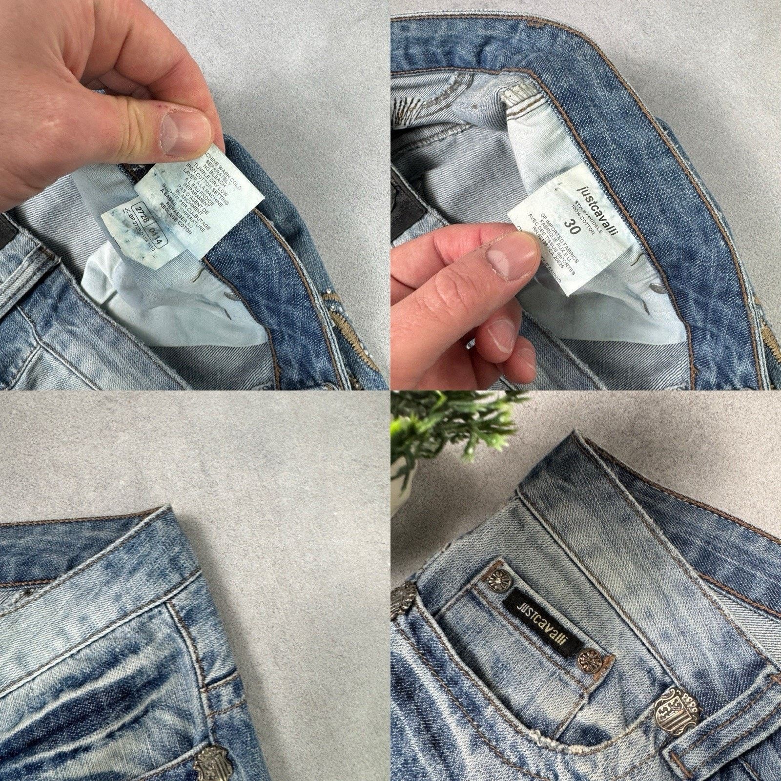 Just Cavalli Vintage Just Cavalli Blue Denim Pants Embroidered Jeans Size 30" / US 8 / IT 44 - 23 Thumbnail