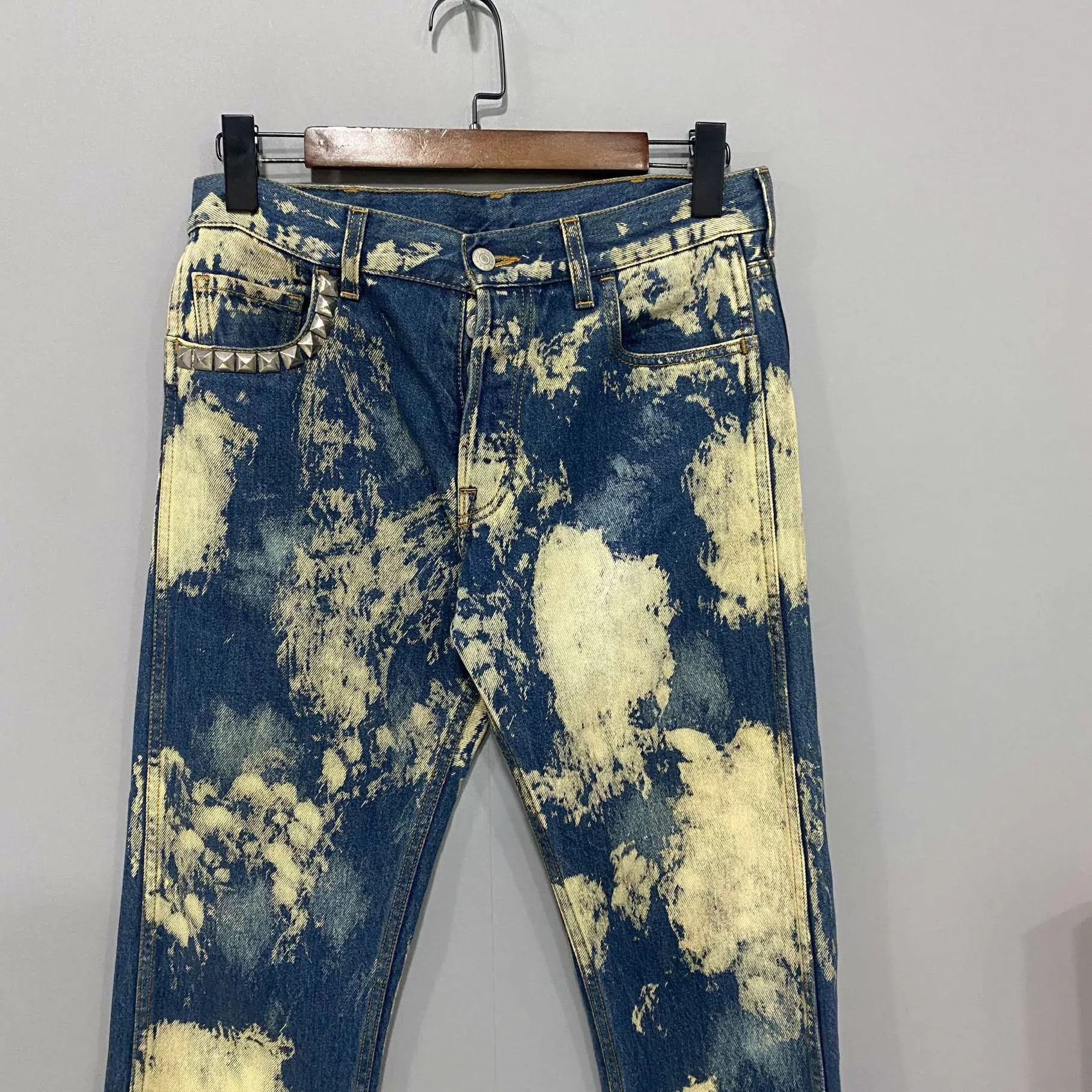 Gucci Gucci leather tag logo tie-dye jeans 30 Size US 30 / EU 46 - 3 Thumbnail