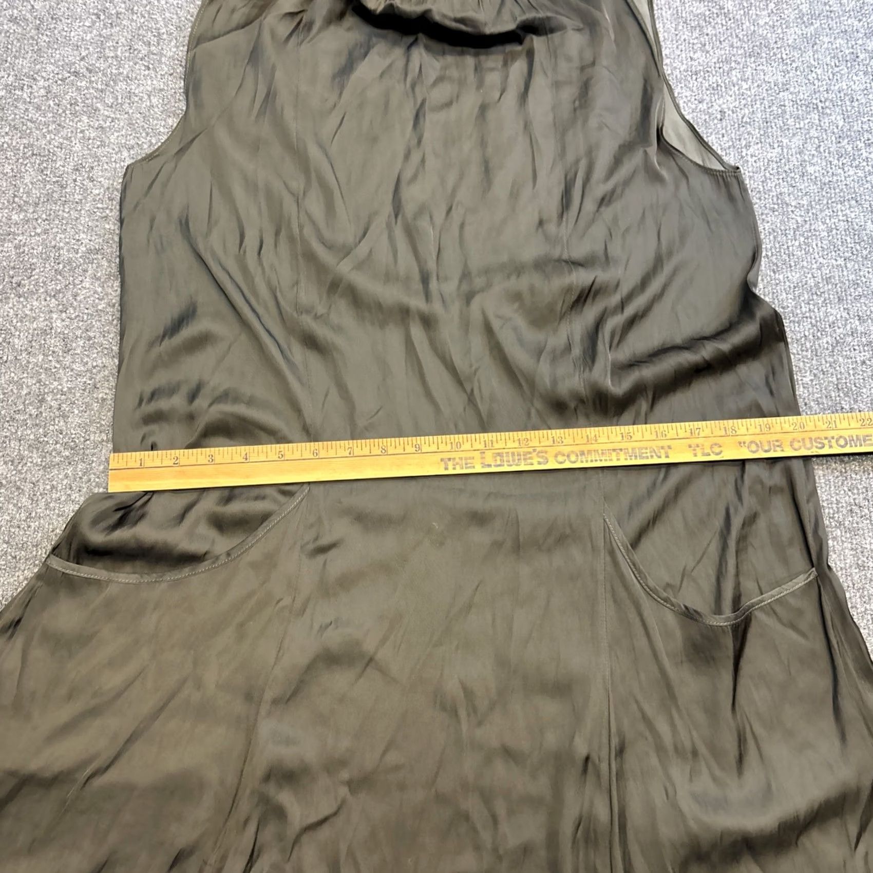 Ulla Johnson Ulla Johnson Size 2 Boho Oversized Sleeveless Green Grey Dress Size XS / US 0-2 / IT 36-38 - 4 Thumbnail