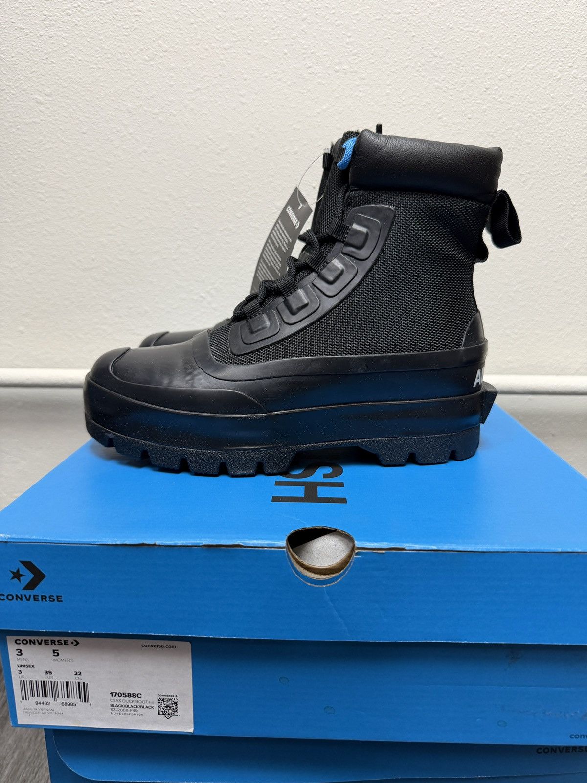 Ambush Design × Converse Converse x Ambush CTAS Duck Boot Black Canvas Womens Size US 5 / IT 35 - 3 Thumbnail