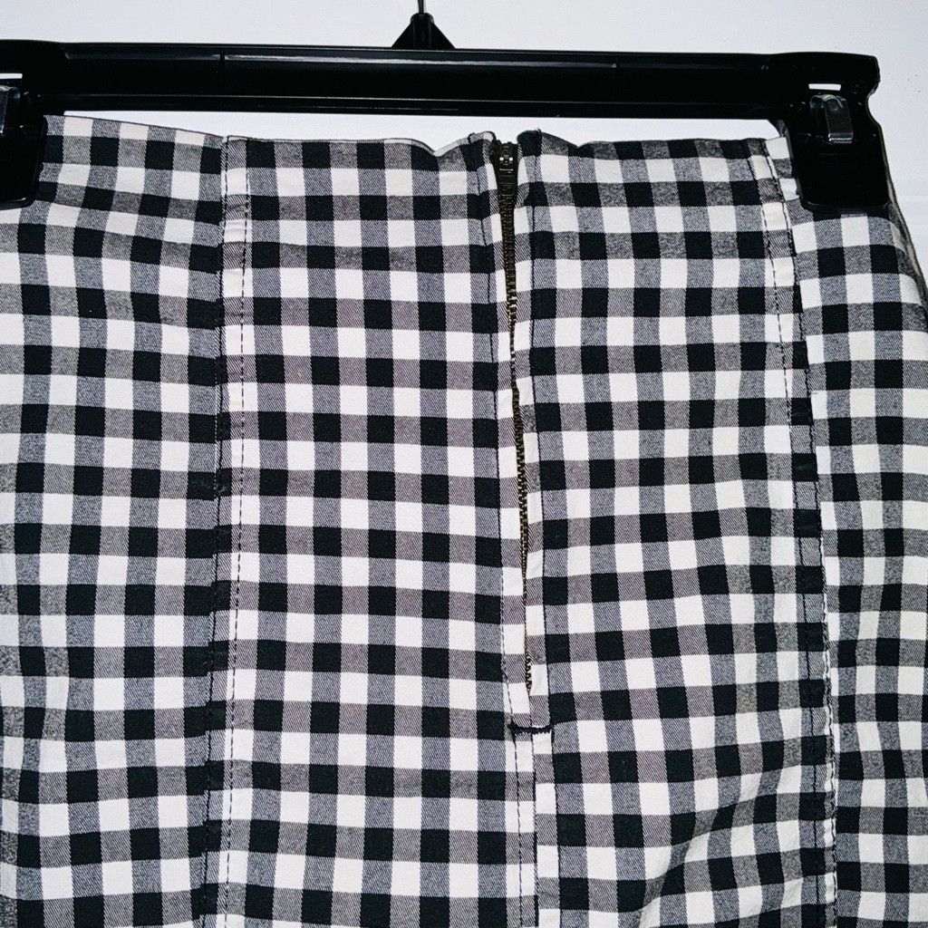 Free People Free People Modern Femme Plaid Mini Skirt Gingham Sz 6 Size 28" / US 6 / IT 42 - 6 Thumbnail