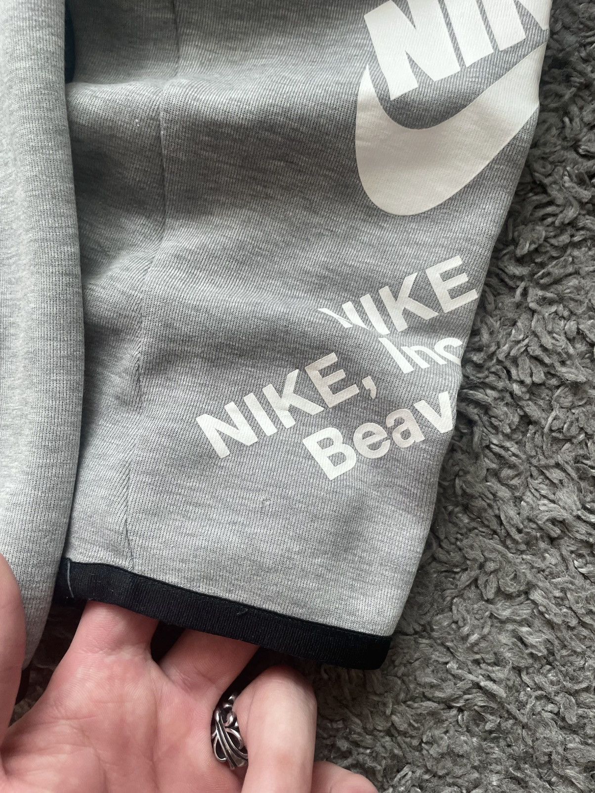 Nike × Vintage Nike Tech-Fleece Zip-Hoodie Streetwear Drill Big Logo Swoosh Size US M / EU 48-50 / 2 - 8 Thumbnail