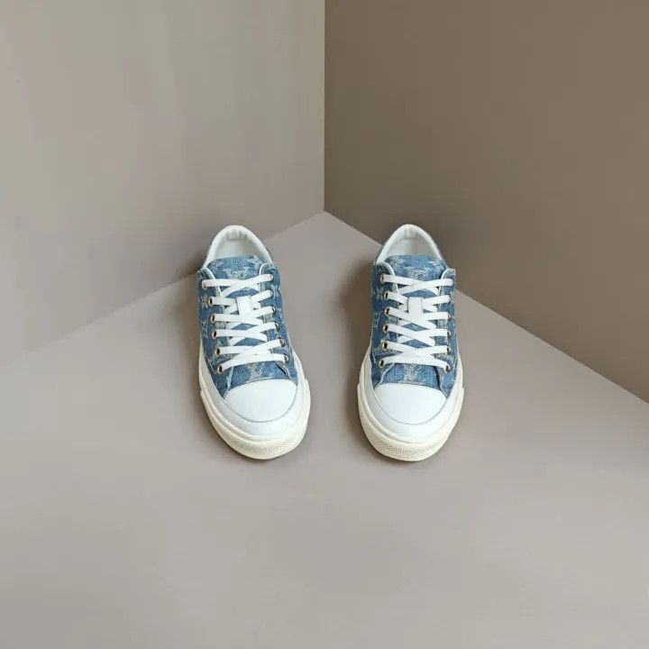 Louis Vuitton Louis Vuitton Stellar Low Denim Sneakers for Women -2508 Size US 6 / IT 36 - 2 Thumbnail