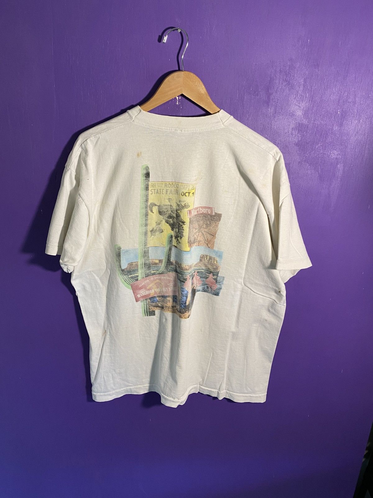 Marlboro × Vintage Vintage 90s Marlboro country store pocket tee Size US XL / EU 56 / 4 - 2 Thumbnail
