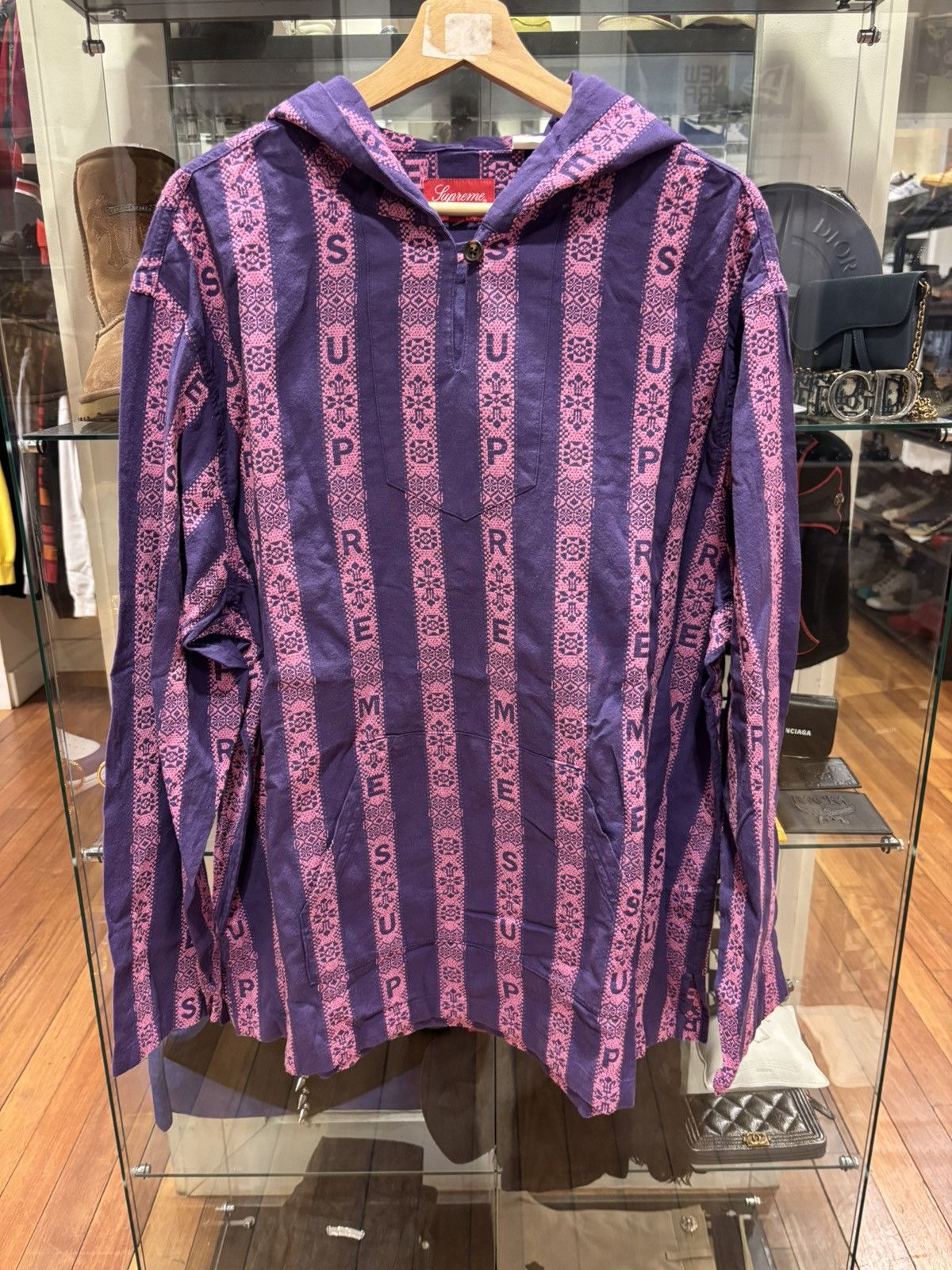 Supreme Supreme Baja Hooded Shirt Light Purple Size US XL / EU 56 / 4 - 1 Thumbnail