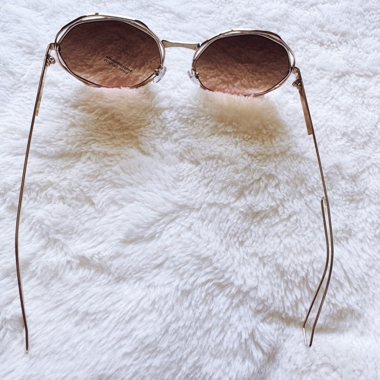 Other Seraphina Brown Geometric Sunglasses Size ONE SIZE - 9 Thumbnail