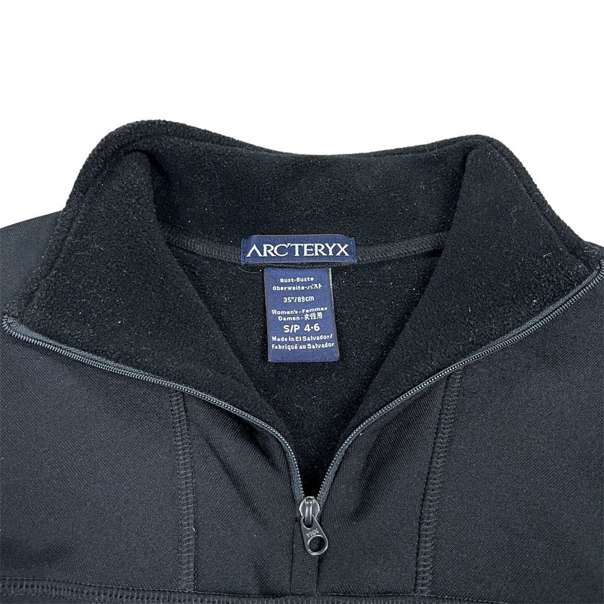 Arc'teryx ARC'TERYX Kyanite Baselayer Zip Neck Women's Fleece Black Size S / US 4 / IT 40 - 3 Thumbnail