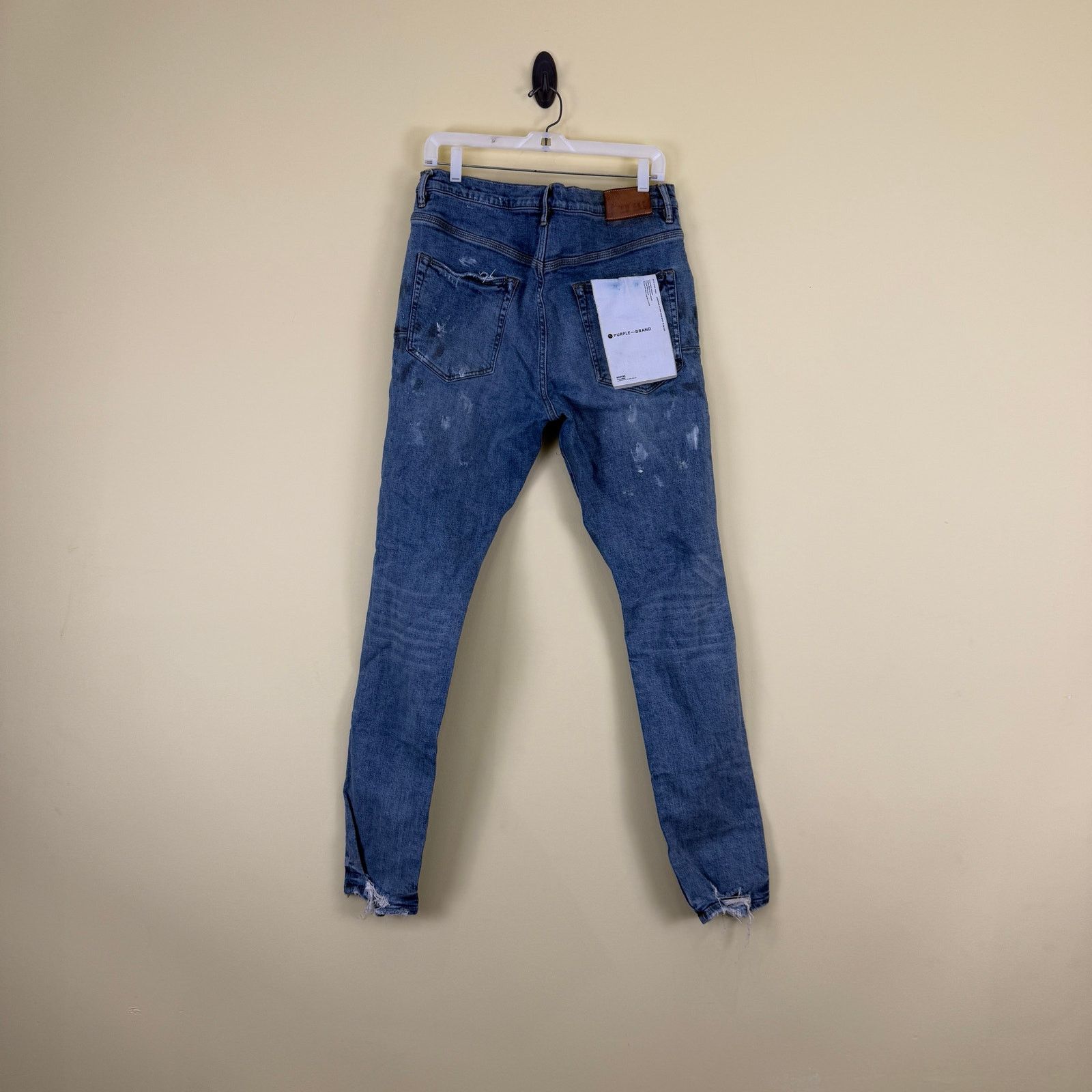 Purple Brand PURPLE BRAND Ripped Knee Blowout Slim Distressed Denim P002 Size US 34 / EU 50 - 4 Thumbnail