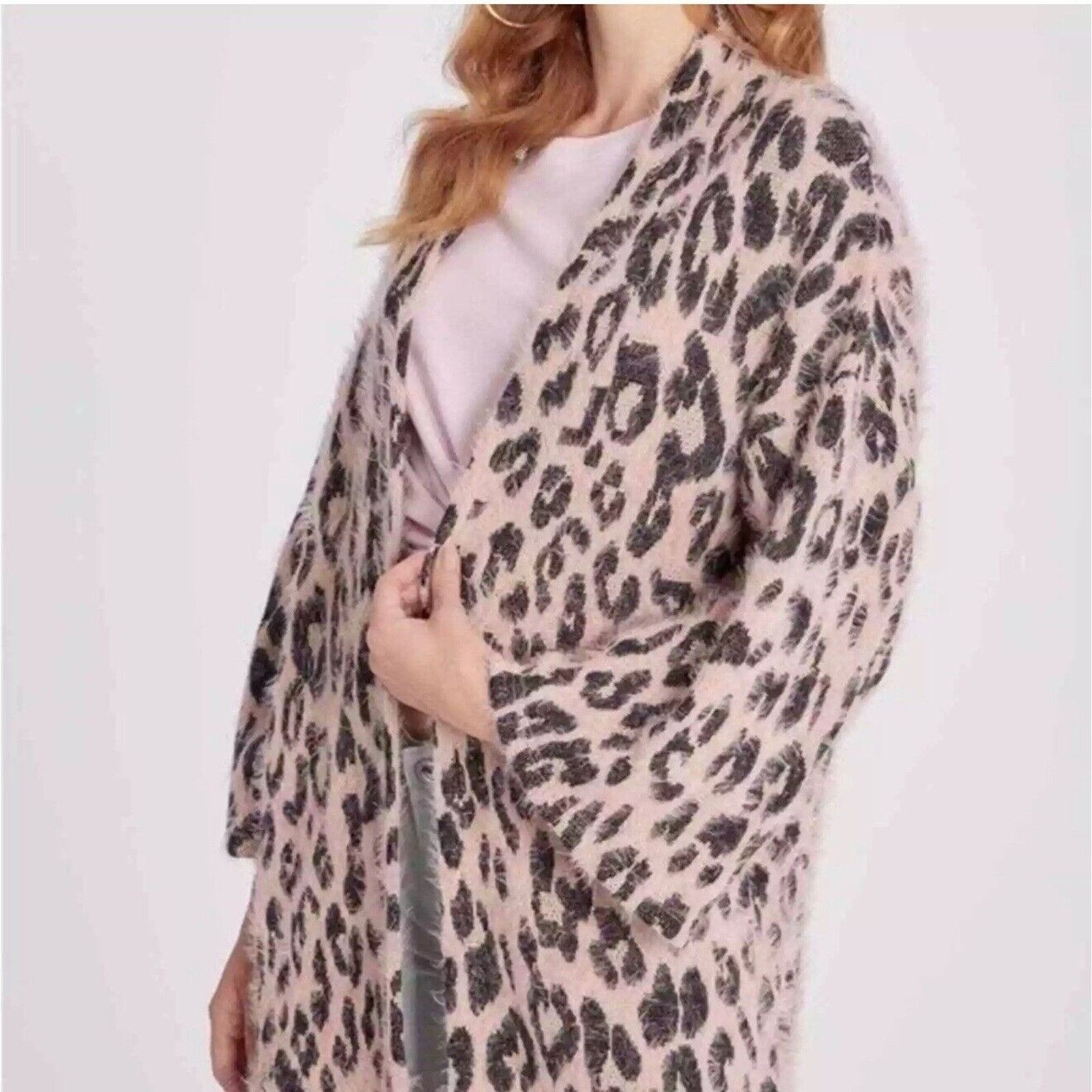 Wildfox Wildfox Open front long Cardigan Leopard Size M Casual Chic Size M / US 6-8 / IT 42-44 - 1 Thumbnail