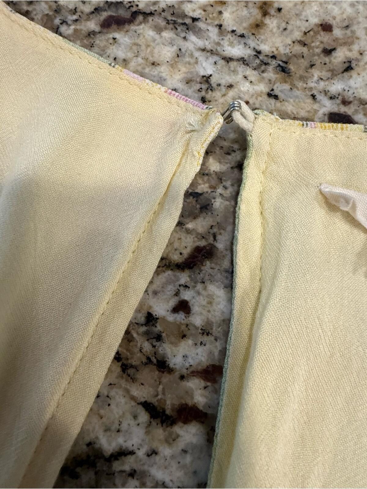 Other Le Lis pastel stripe romper open back pink green yellow SZ M Size 32" / US 10 / IT 46 - 5 Thumbnail