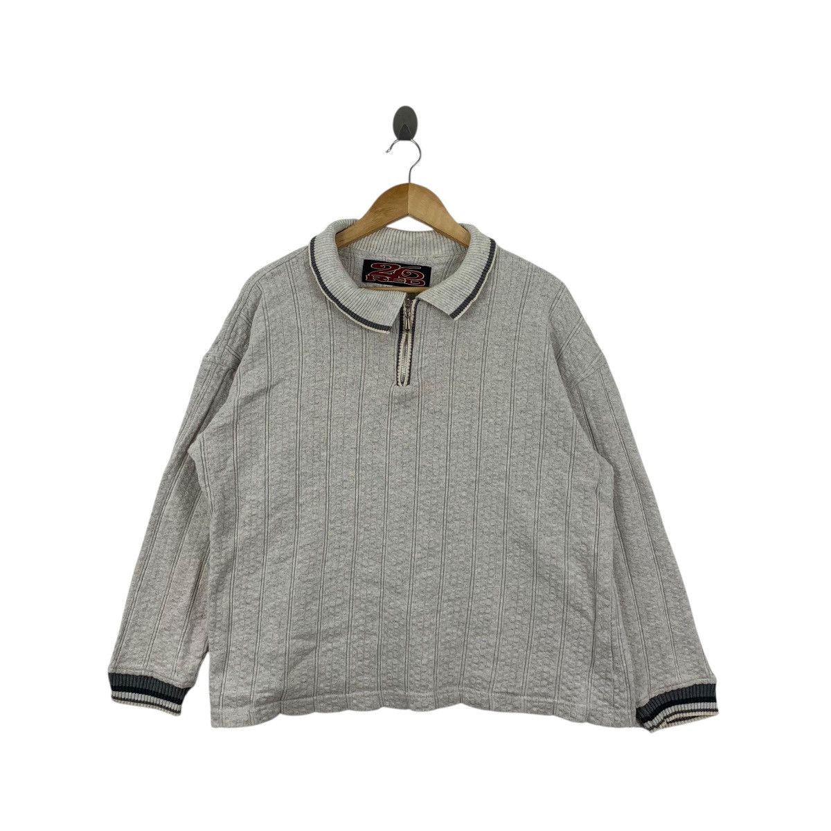 Vintage Vintage 26 RED SKATEBOARD Half Zipper Made In USA Sweatshirt Size US M / EU 48-50 / 2 - 4 Thumbnail