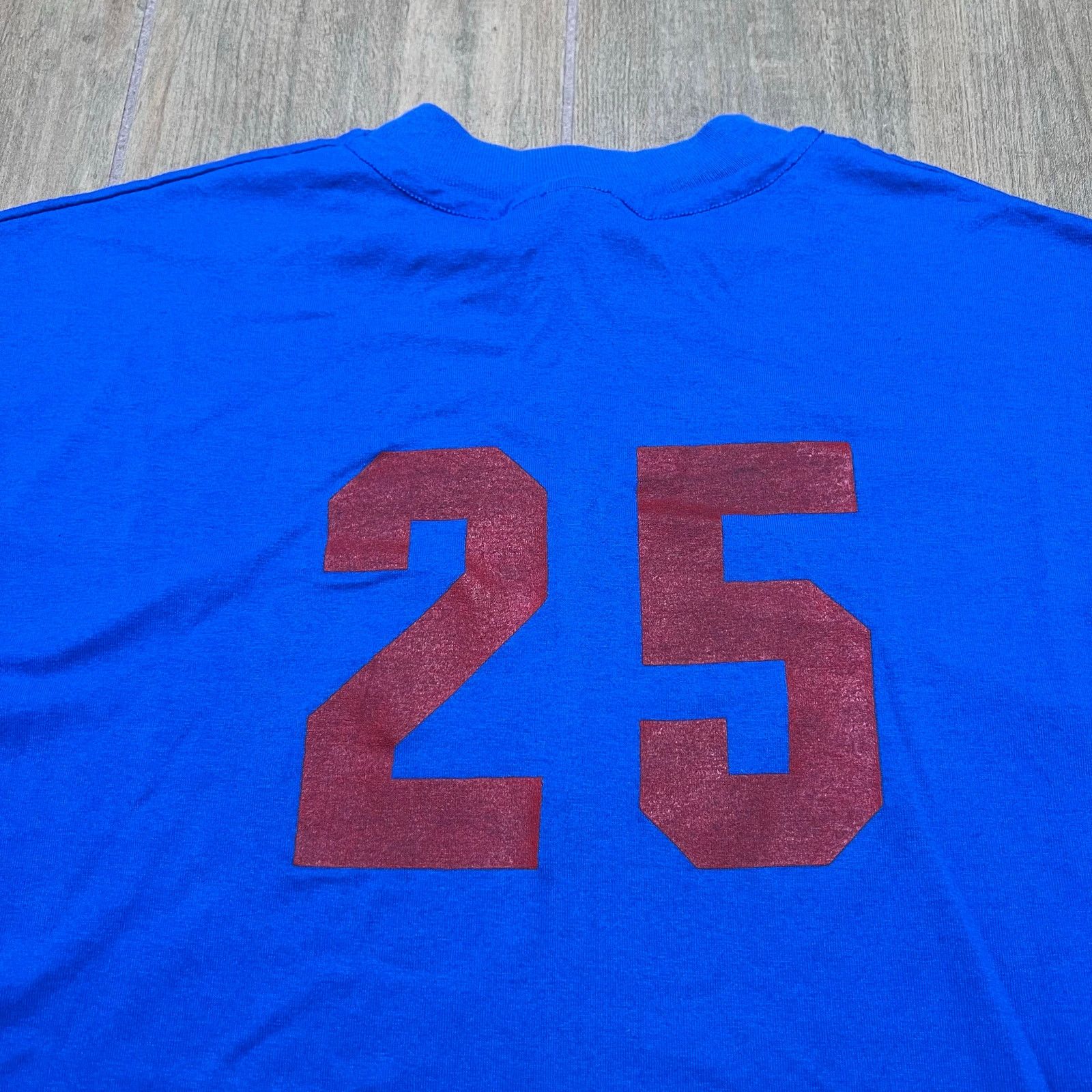 Hanes Vintage 90s Hanes Blank T Shirt Blue XL 90s USA 25 Back Size US XL / EU 56 / 4 - 8 Thumbnail