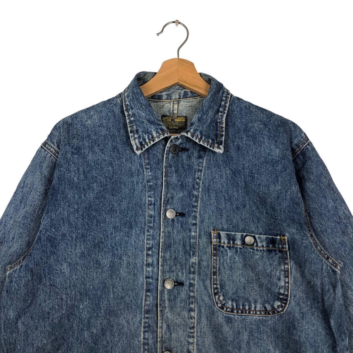 Buzz Rickson's 🔥80’s Denim Work Hikory Chore Jacket Valman Size US M / EU 48-50 / 2 - 3 Thumbnail