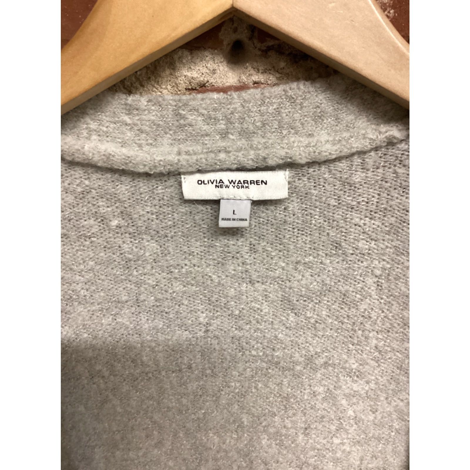 Vintage Olivia Warren Womens Gray Wool Cardigan Sweater L Size Cardigan Wool Gray Women - Olivia Warren - L - Gray - Wool - Cardigan - Women Size L / US 10 / IT 46 - 3 Thumbnail