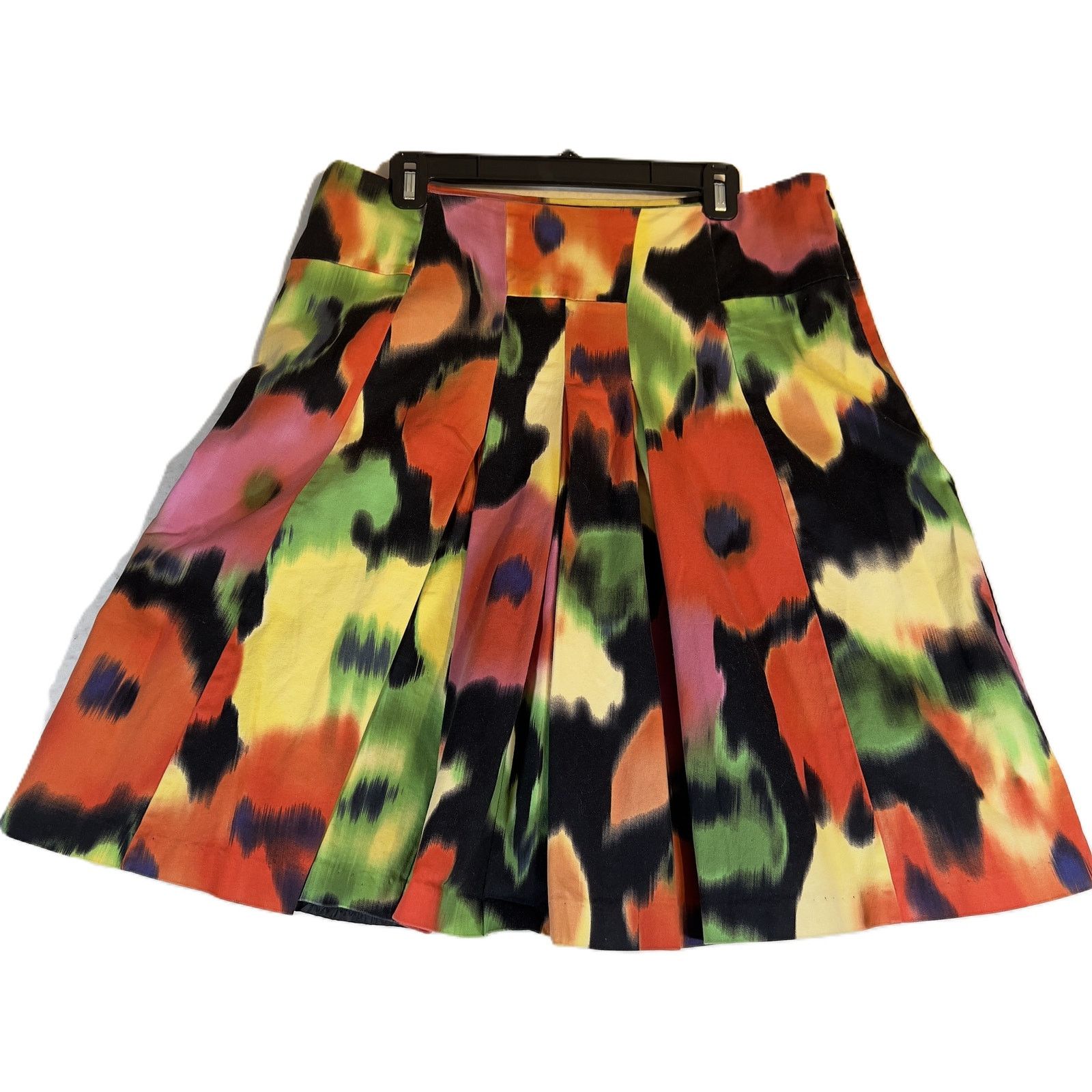Other attention ALine Box Pleat Skirt Woman 14 Watercolor Floral Size 34" / US 12 / IT 48 - 1 Thumbnail