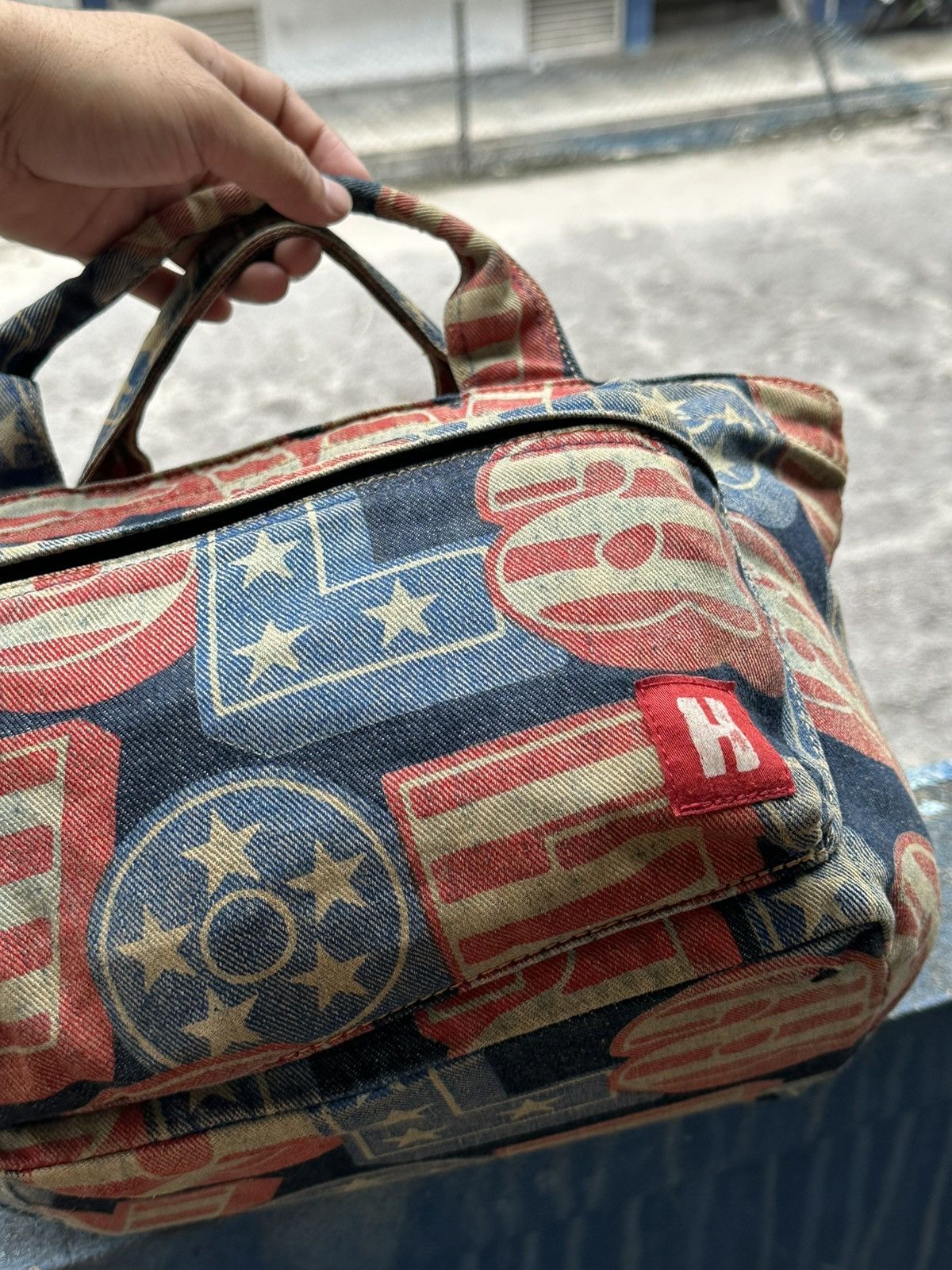 Hysteric Glamour 1990 - Hysteric Glamour Star America Denim Bag Size ONE SIZE - 8 Thumbnail