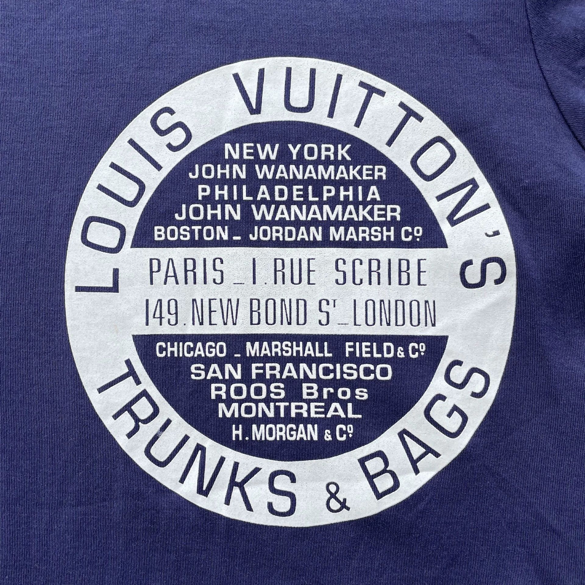 Louis Vuitton LV 98 new blue round logo short sleeve tee women's M Size M / US 6-8 / IT 42-44 - 3 Thumbnail