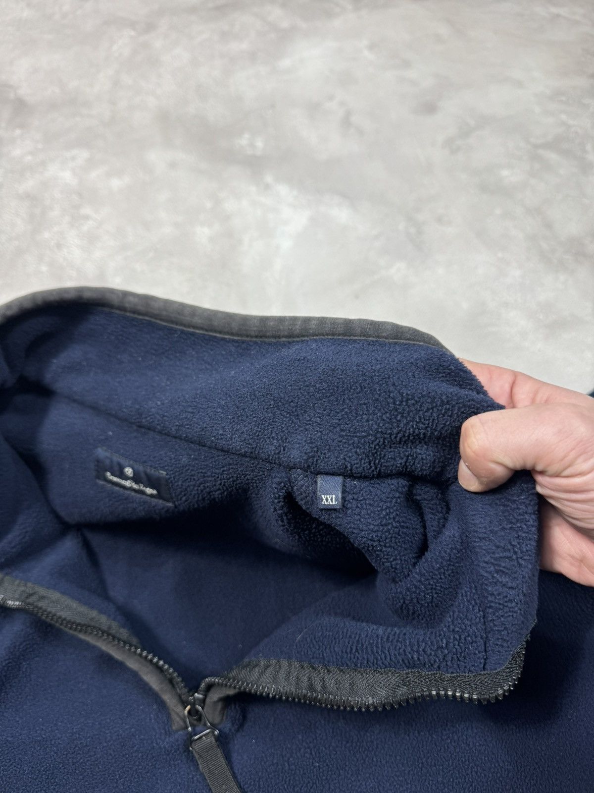 Ermenegildo Zegna Vintage Ermenegilgo Zegna Dark Blue Fleece Size US XXL / EU 58 / 5 - 15 Thumbnail