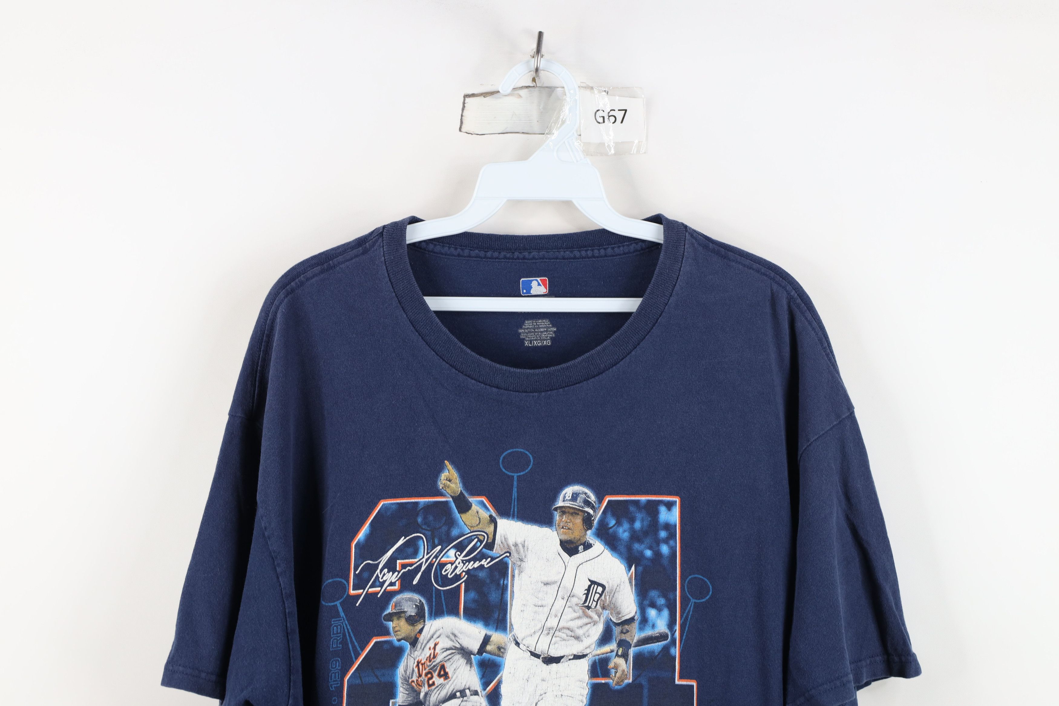 Vintage Y2K Crown Miguel Cabrera Detroit Tigers Baseball T-Shirt Size US XL / EU 56 / 4 - 2 Thumbnail