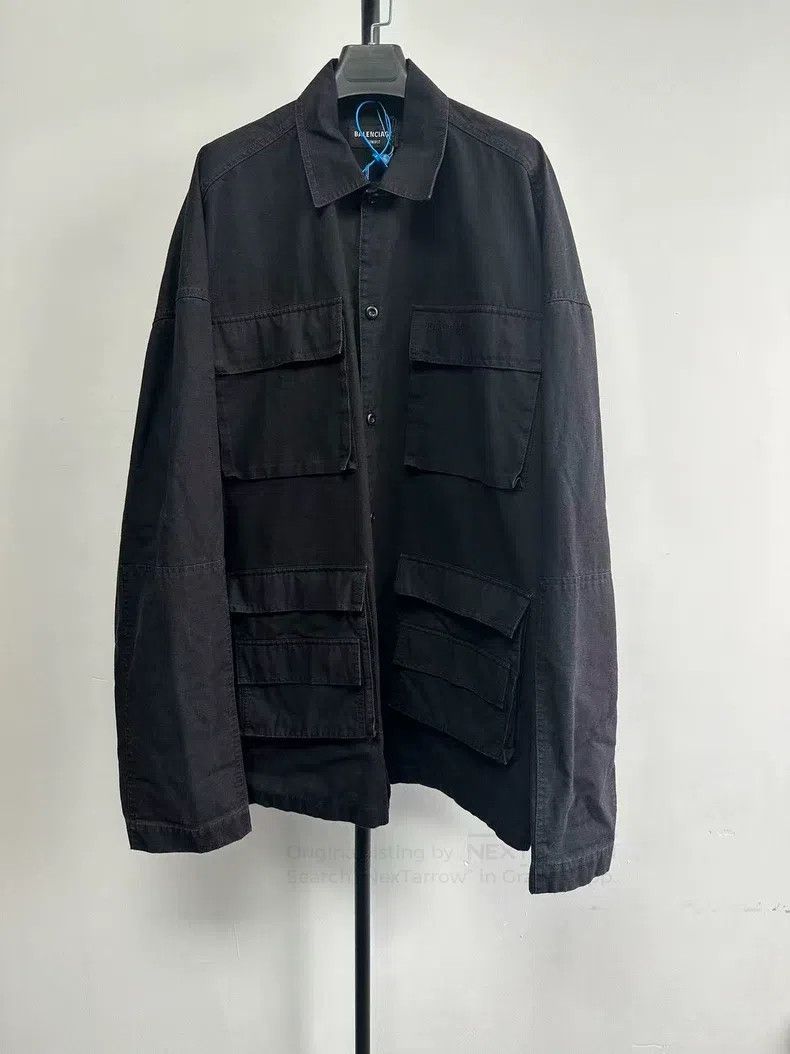 Balenciaga Balenciaga Solid color lapel single-breasted loose long-sl Size XS / US 0-2 / IT 36-38 - 1 Thumbnail