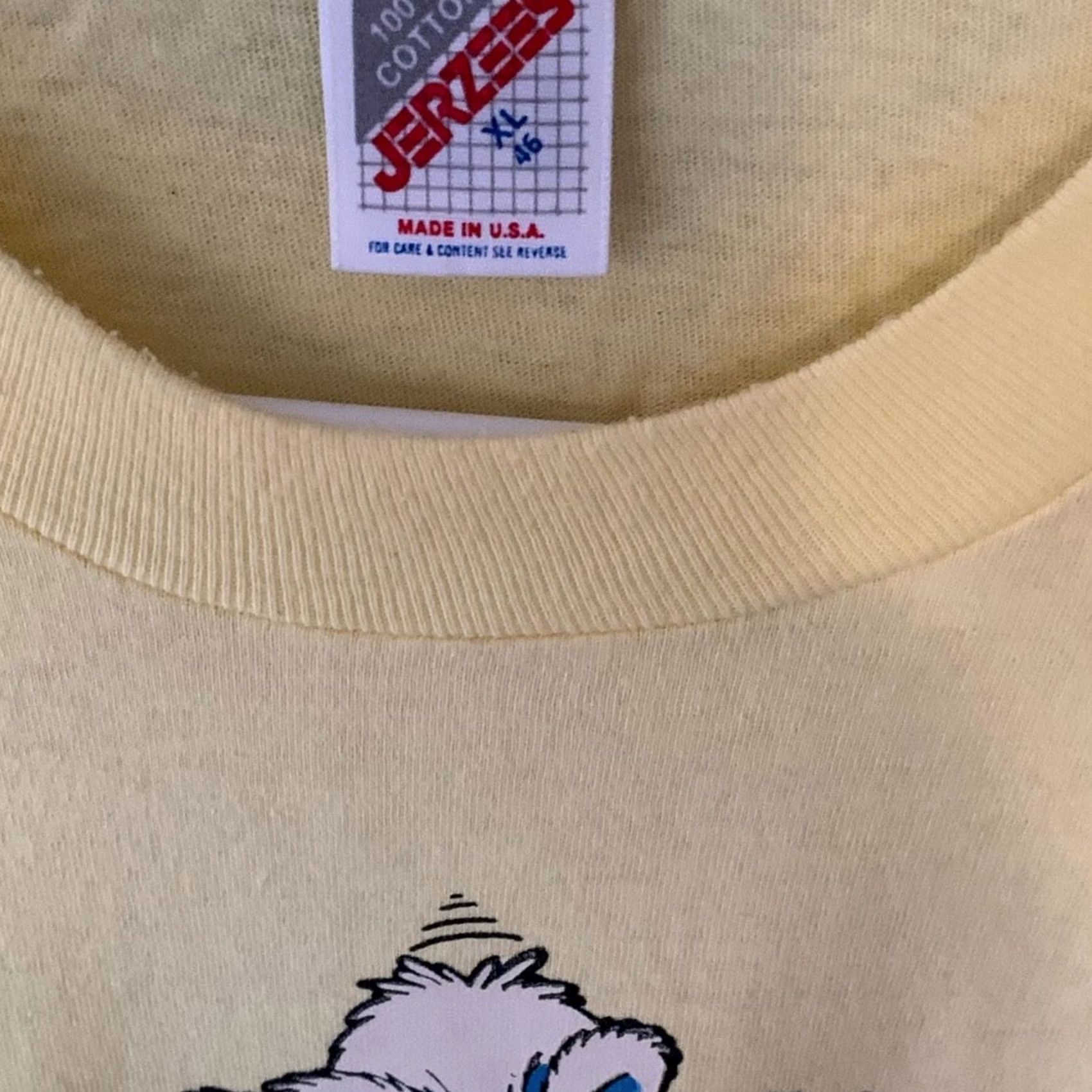 Jerzees VINTAGE CAPE COD SINGLE STITCH SHIRT SZ XL Jerzees Men Yellow Size US XL / EU 56 / 4 - 3 Thumbnail