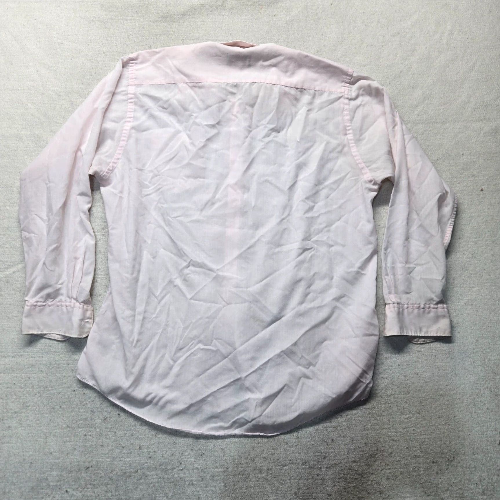 Needles Botany 500 Dress Shirt Button Up Adult Men's 17 White Cotton Polyester Long Sleeve Classic 34/35 17 Mens Size 46R - 8 Thumbnail
