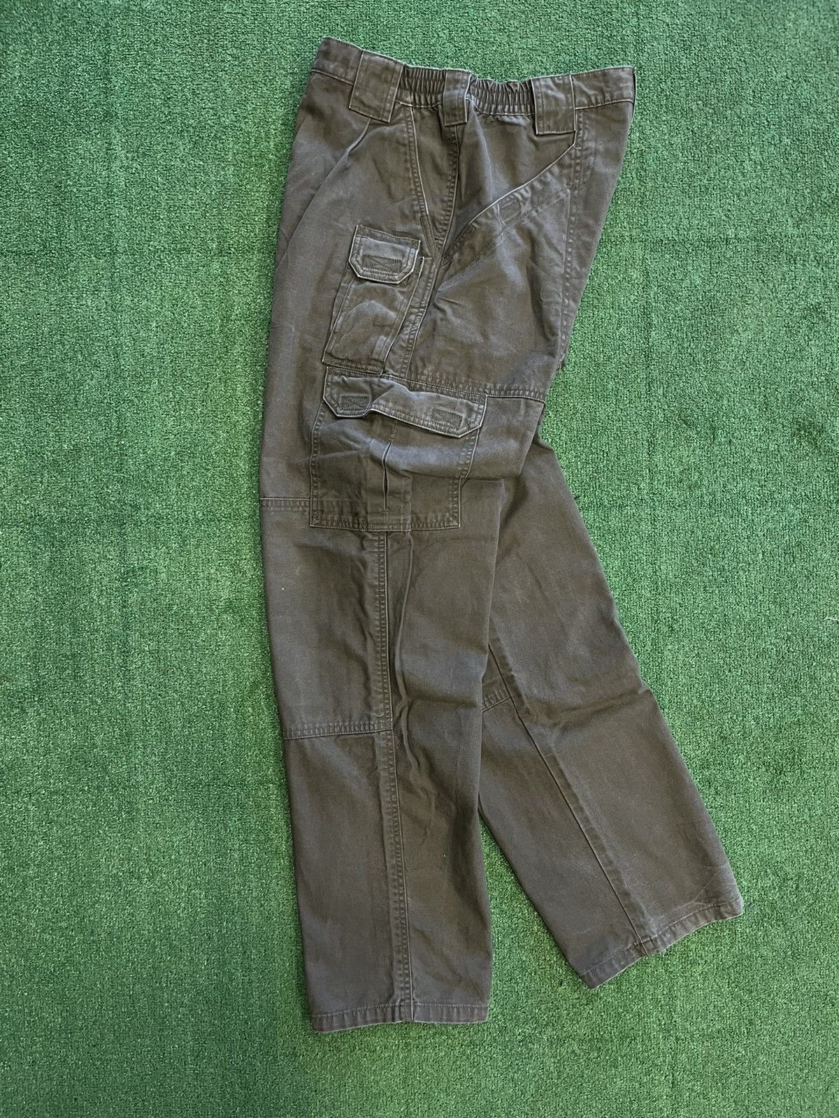 Pre-owned 5 11 X Vintage 5 11 Tactical Army Cargo Multi Pocket Pants Khaki