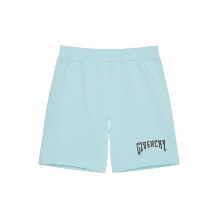 Givenchy Givenchy FW22 Blue Elastic Waist Shorts Size US 30 / EU 46 - 1 Thumbnail