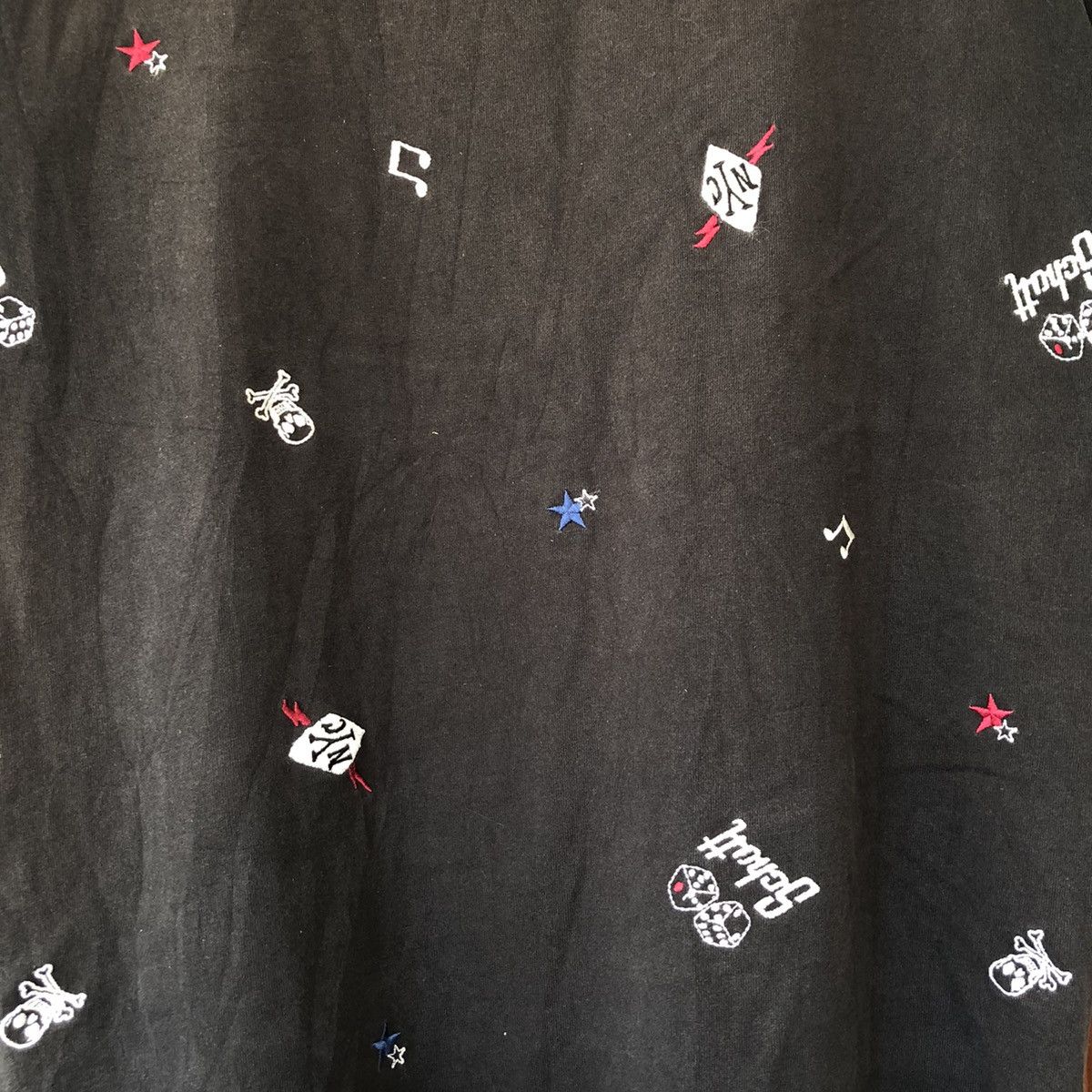 Schott × Vintage Schott N.Y.C. Allover emrbrodery dice oversized tshirt Size US XL / EU 56 / 4 - 4 Thumbnail