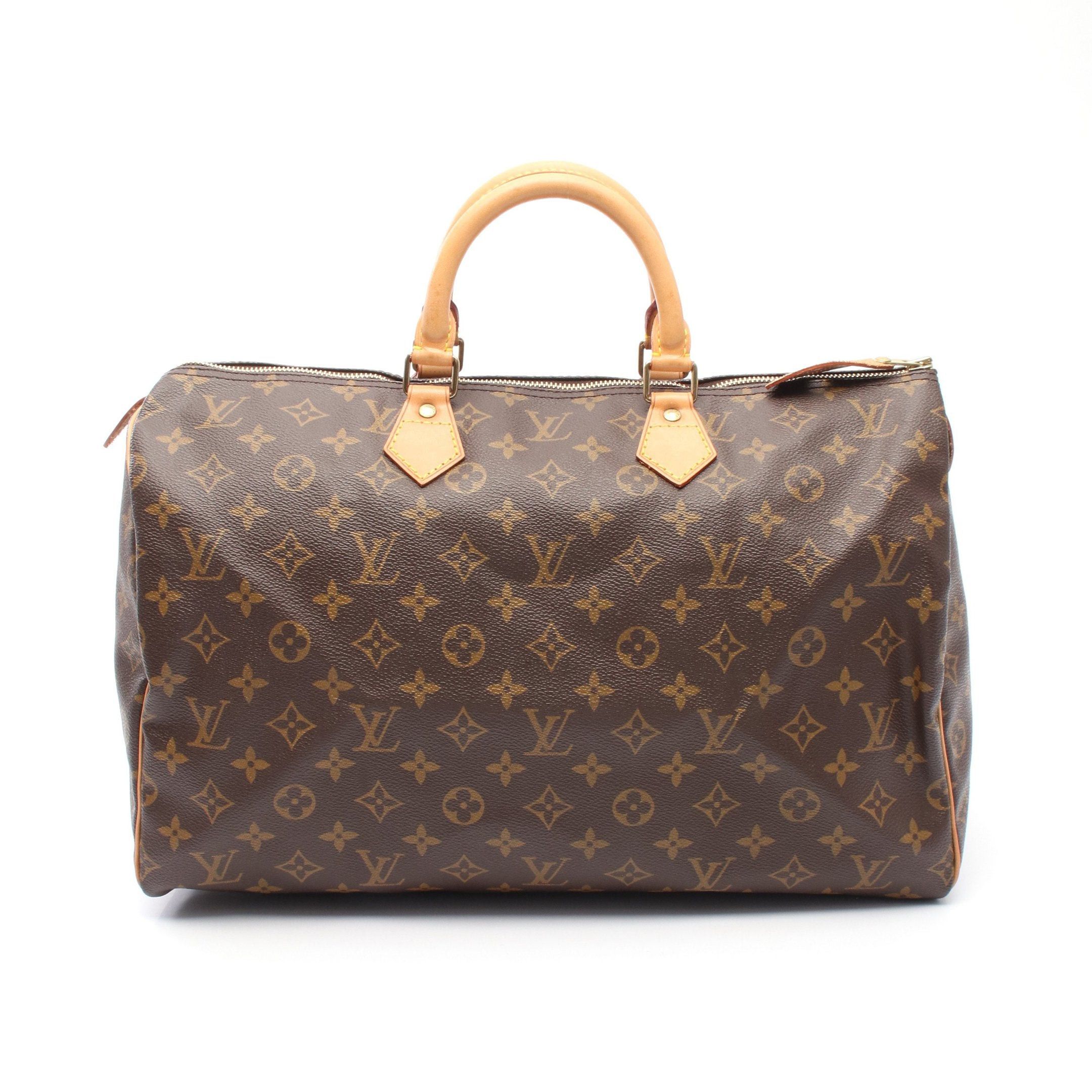 Louis Vuitton Louis Vuitton Speedy 40 Monogram Handbag Leather Brown Size ONE SIZE - 1 Thumbnail