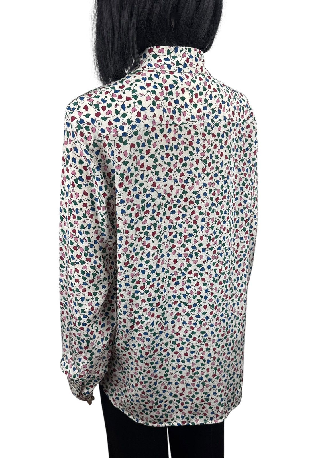 Weekend Max Mara Weekend Max Mara Silk Printed Collared Blouse Button Up Size XL / US 12-14 / IT 48-50 - 6 Thumbnail