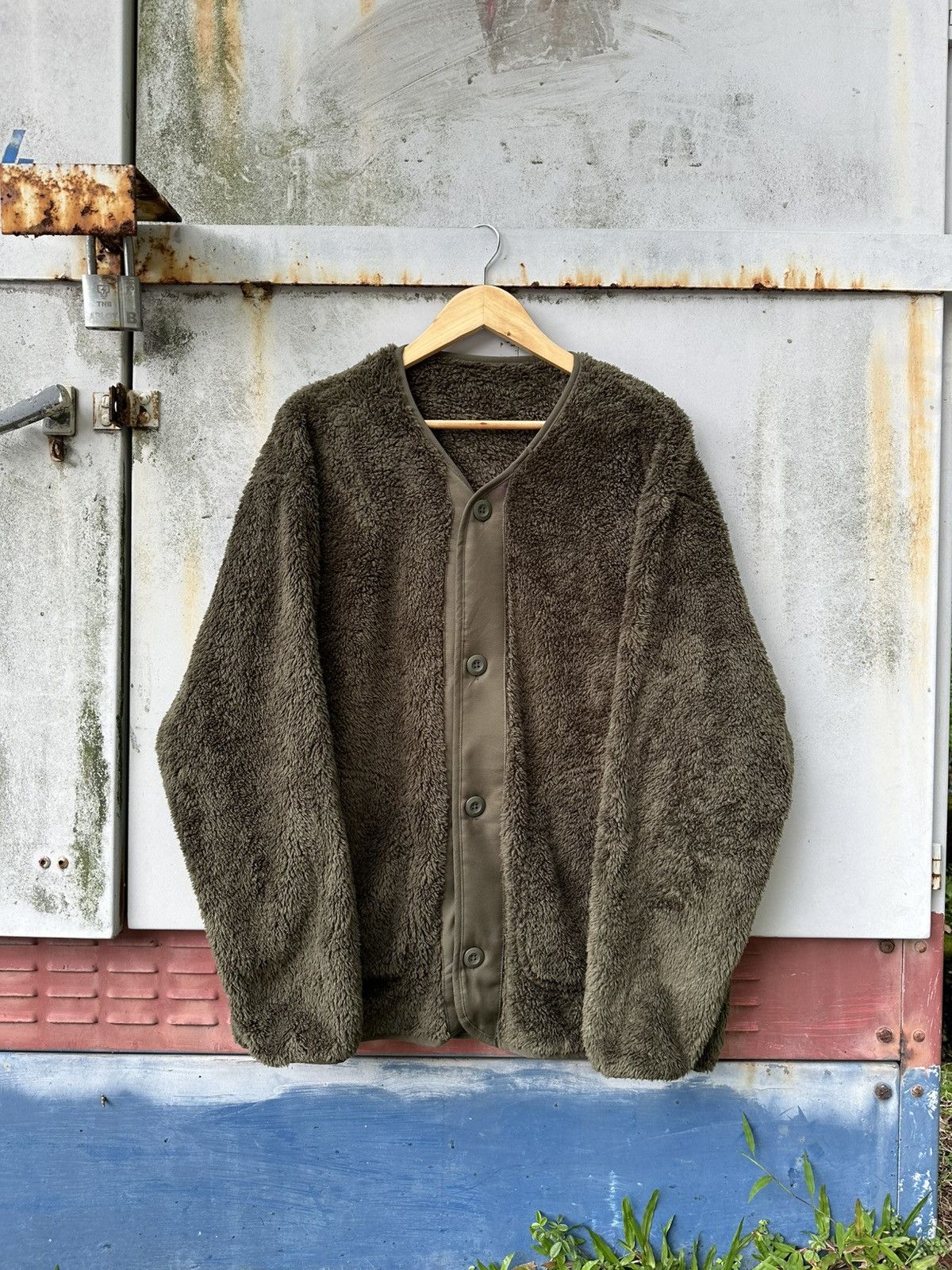 Uniqlo 👹Uniqlo Fleece Cardigan Jacket Size US L / EU 52-54 / 3 - 3 Thumbnail