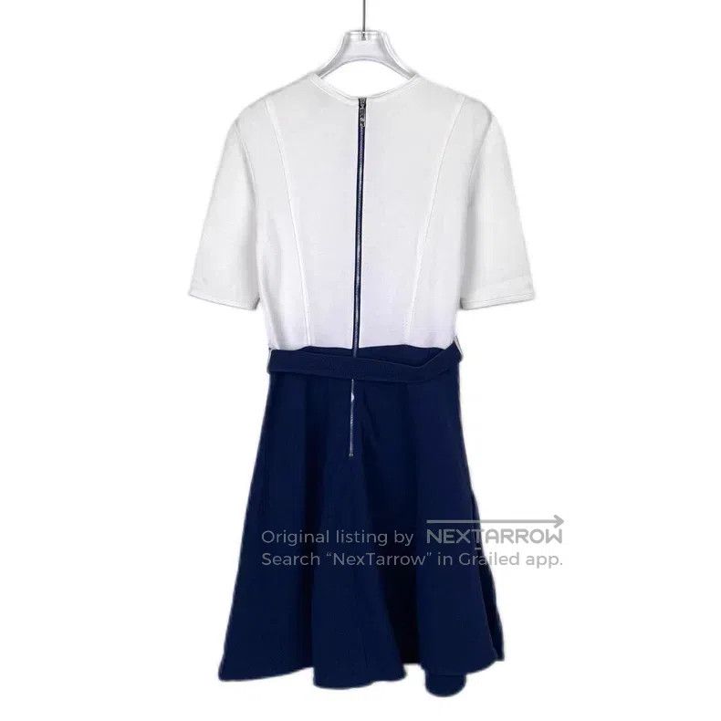 Other Louis Vuitton Logo buttoned blue and white color-block woo Size XS / US 0-2 / IT 36-38 - 2 Thumbnail